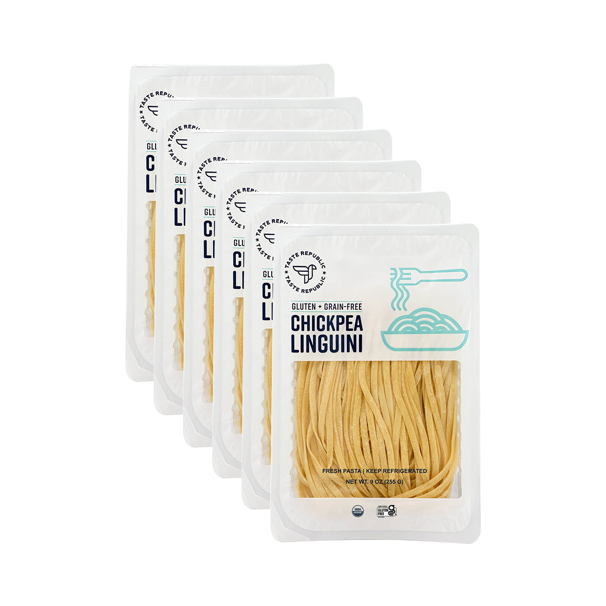 Fresh Gluten + Grain-Free Chickpea Linguini - Organic (6-Pack) Refurbished - Taste Republic refurbished available on Cerqular