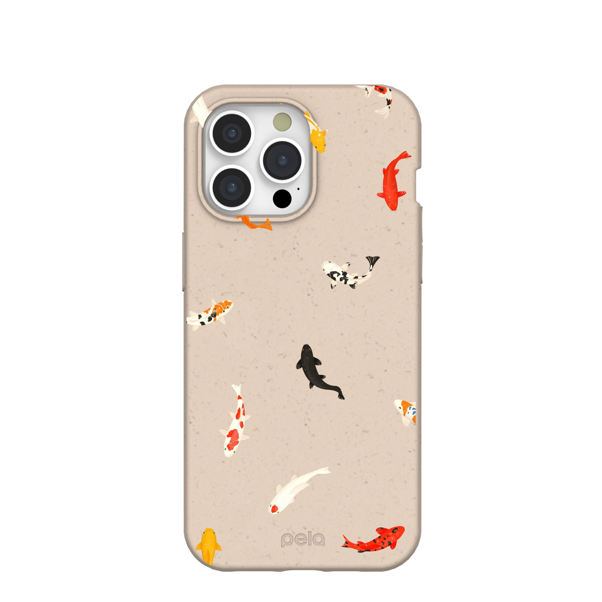 Seashell Lil Koi iPhone 15 Pro Max Case Refurbished - Pela Case refurbished available on Cerqular