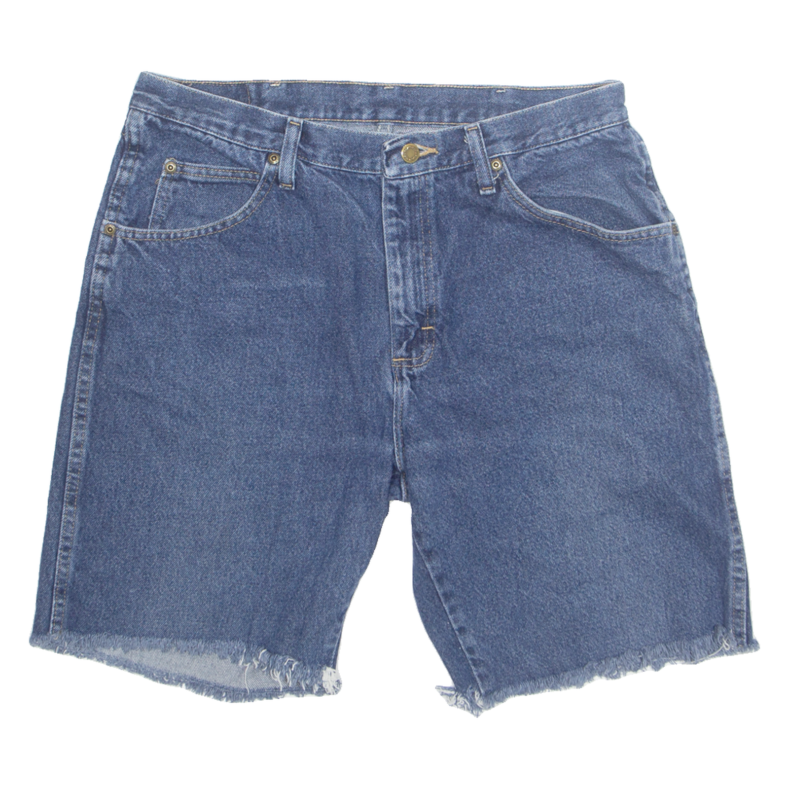 WRANGLER Cut Off Mens Denim Shorts Blue M W34 Refurbished - N/A refurbished available on Cerqular