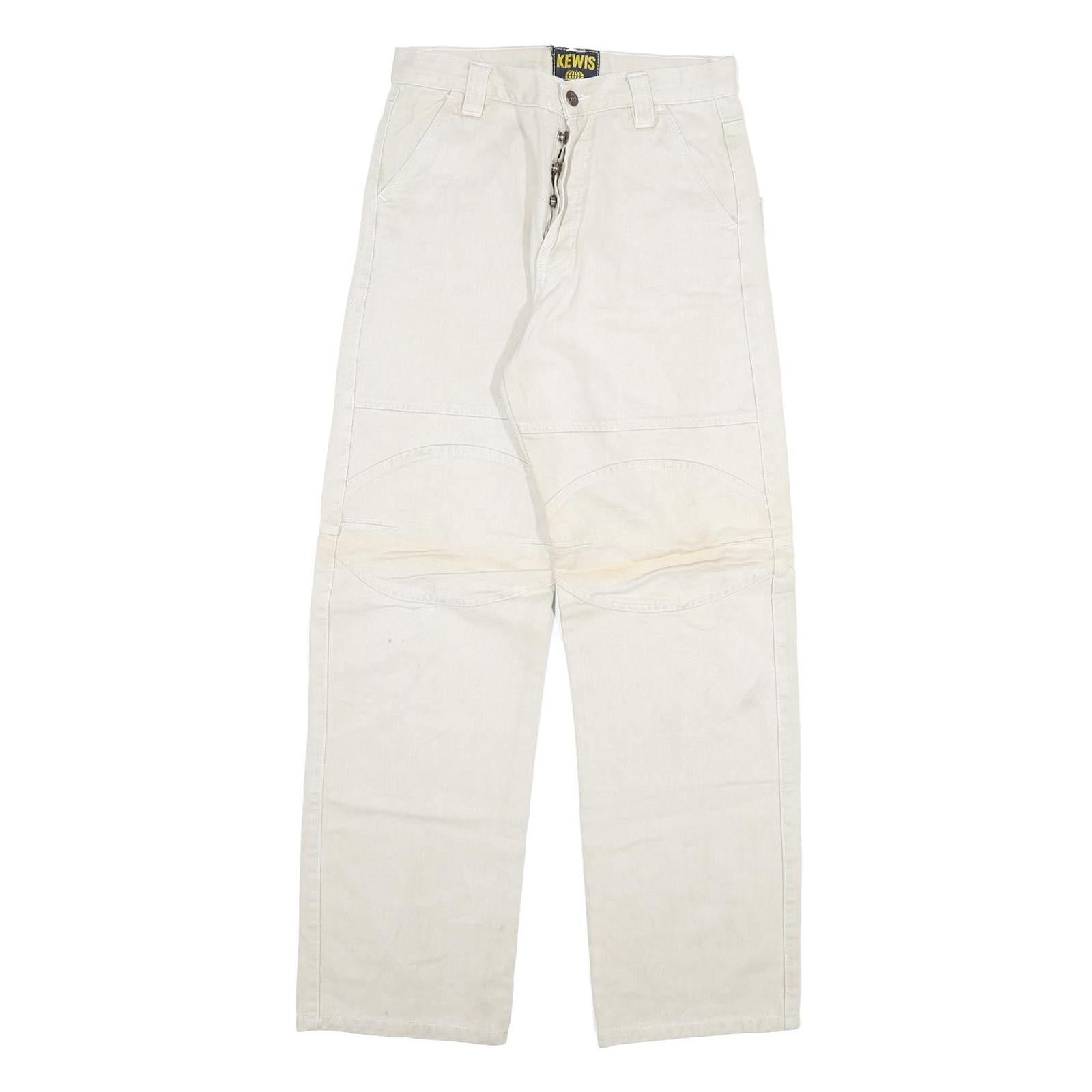 Buy KEWIS Mens Regular Fit White Cotton Blend Jeans W26 L29 Workwear Straight Refurbished - $20.79 KEWIS Mens Regular Fit White Cotton Blend Jeans W26 L29 Workwear Straight Refurbished - N/A refurbished available on Cerqular