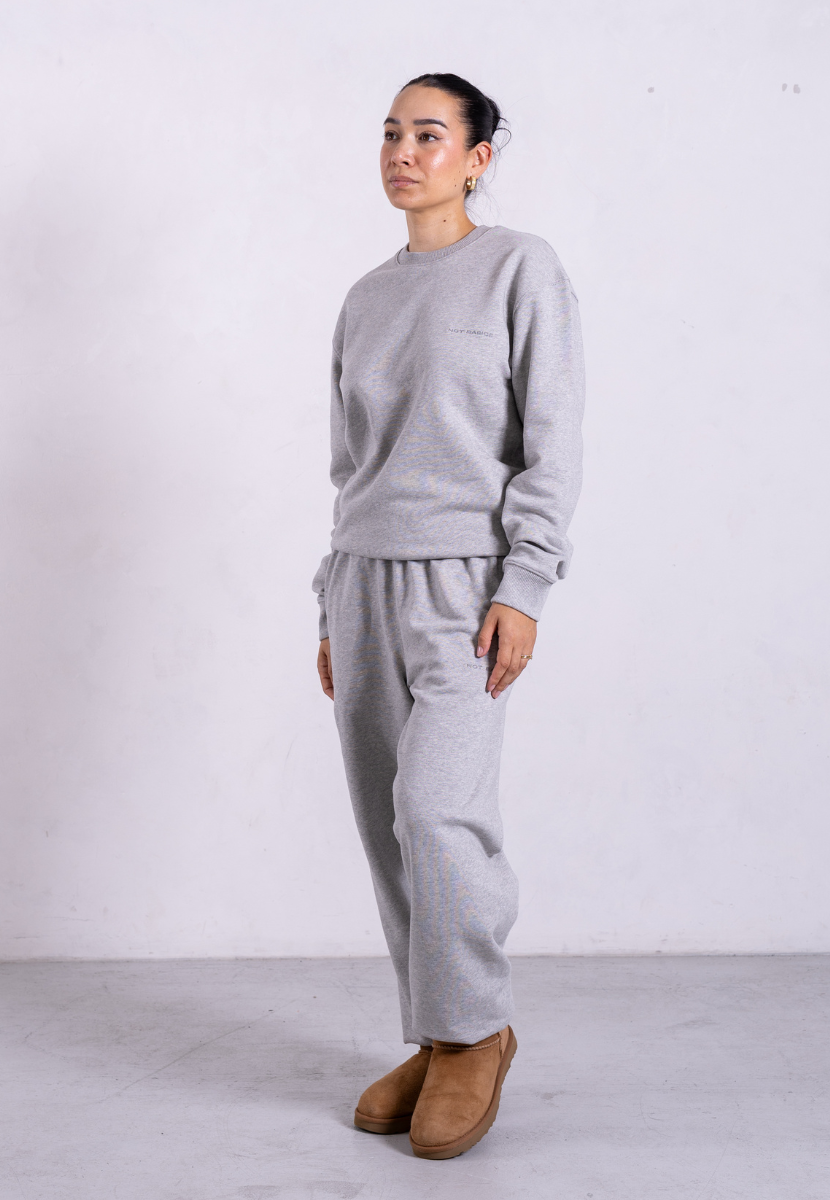 Organic Cotton Sweatshirt, Light Grey Marl | Size: XS Refurbished - N/A (Note: It's possible that "Pantee" refurbished available on Cerqular