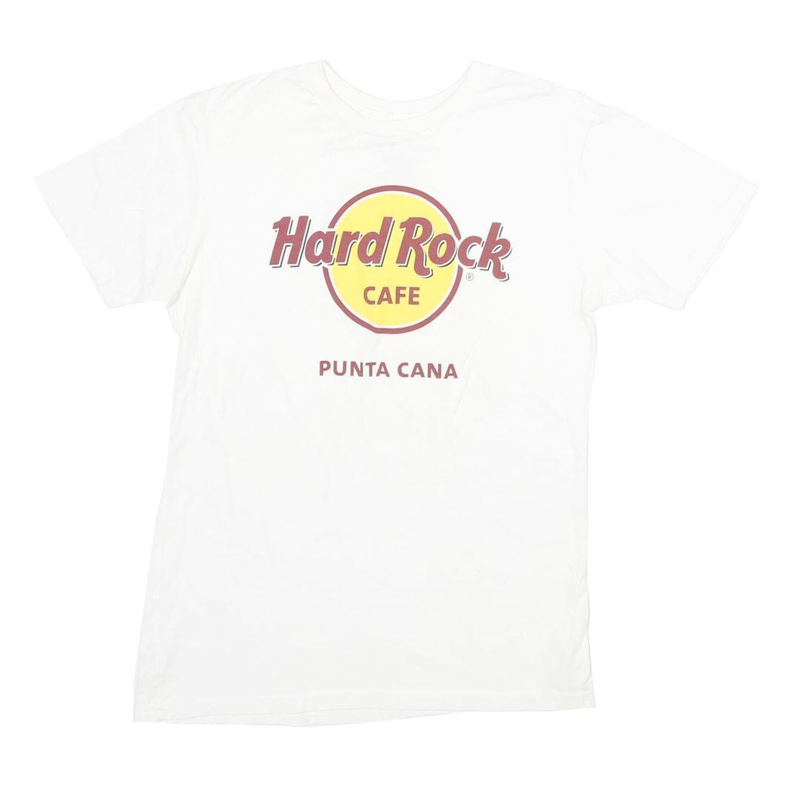 HARD ROCK CAFE Womens White Punta Cana Graphic T-Shirt S Short Sleeve Crew Neck Refurbished - N/A refurbished available on Cerqular