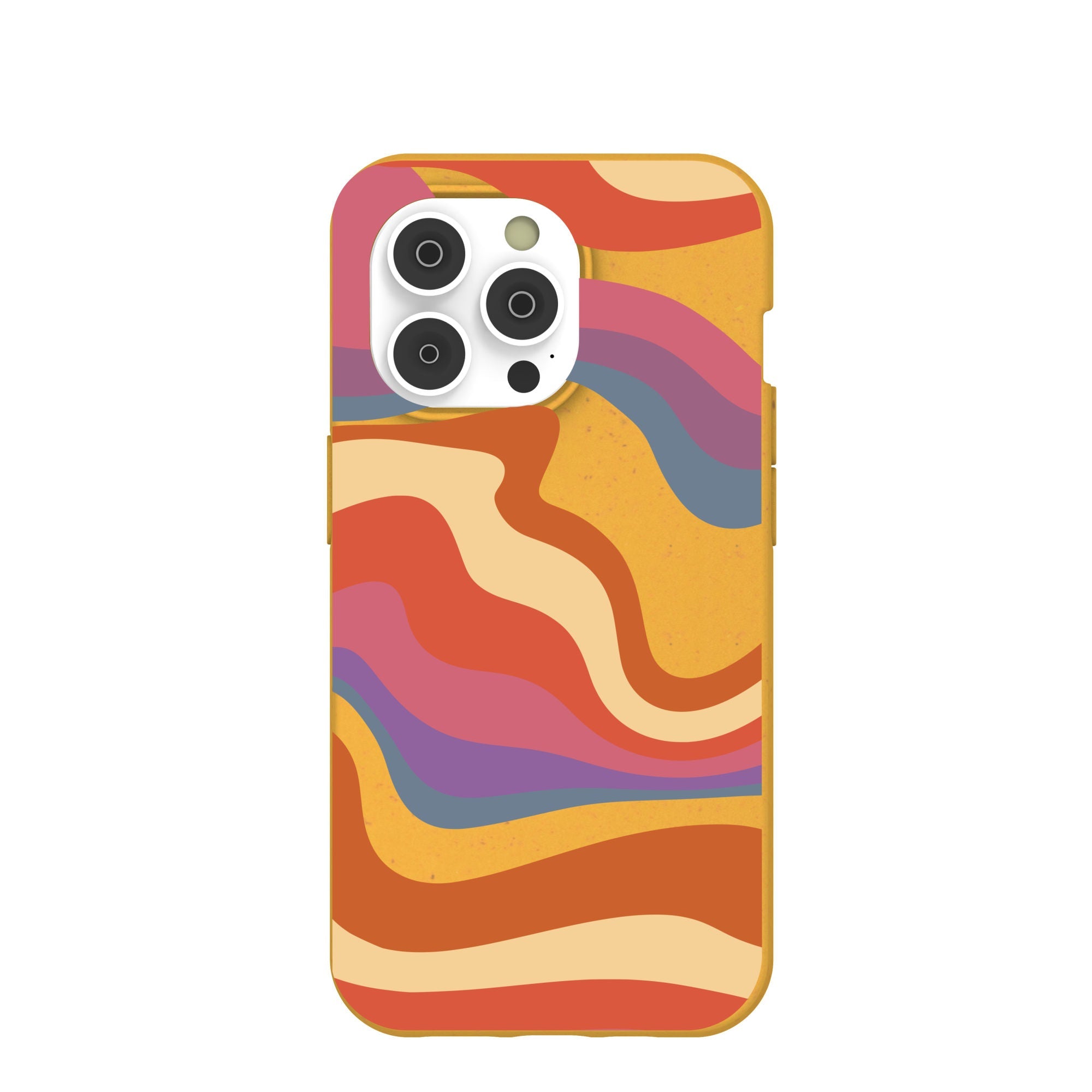 Honey Liquid Sunset iPhone 14 Pro Case Refurbished - Pela Case refurbished available on Cerqular