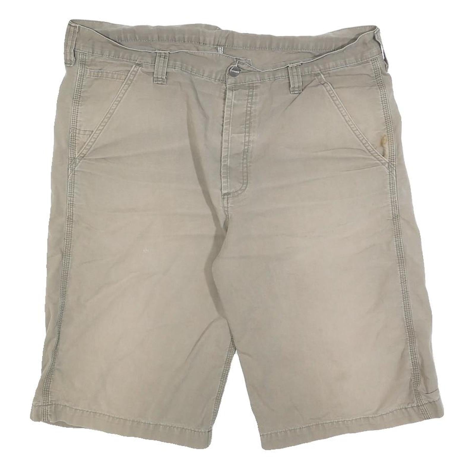 CARHARTT Mens Shorts Beige Casual Cotton Blend L W36 Workwear Style Relaxed Fit Refurbished - N/A refurbished available on Cerqular