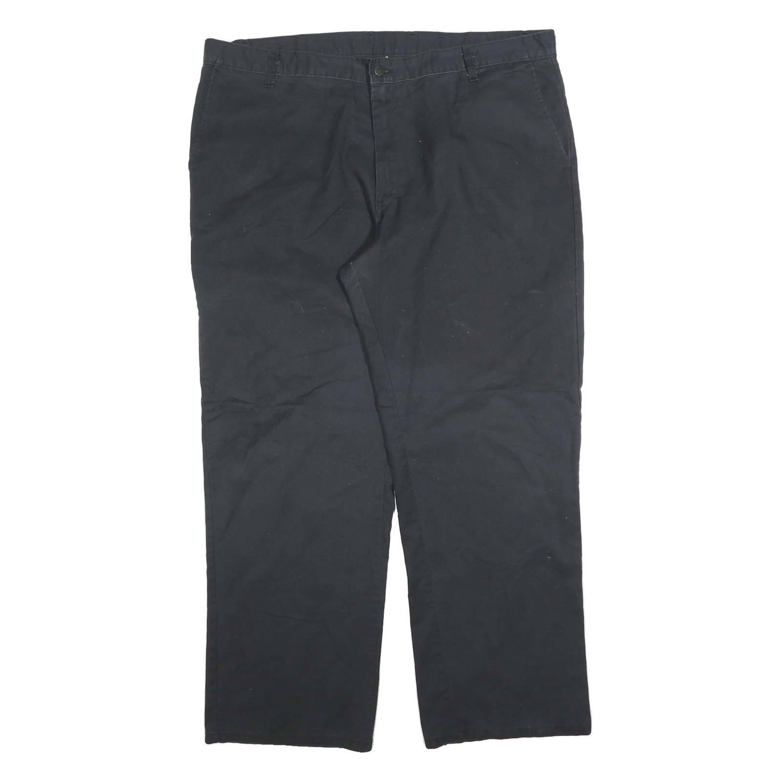 DICKIES Mens Regular Fit Black Cotton Blend Zip Trousers W42 L32 Workwear Casual Refurbished - N/A refurbished available on Cerqular