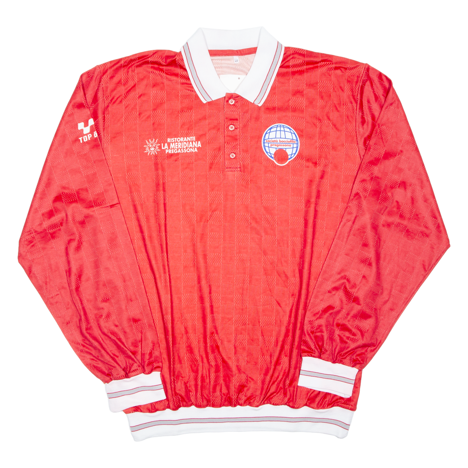Mens Polo Shirt Red Long Sleeve 2XL Refurbished - N/A refurbished available on Cerqular