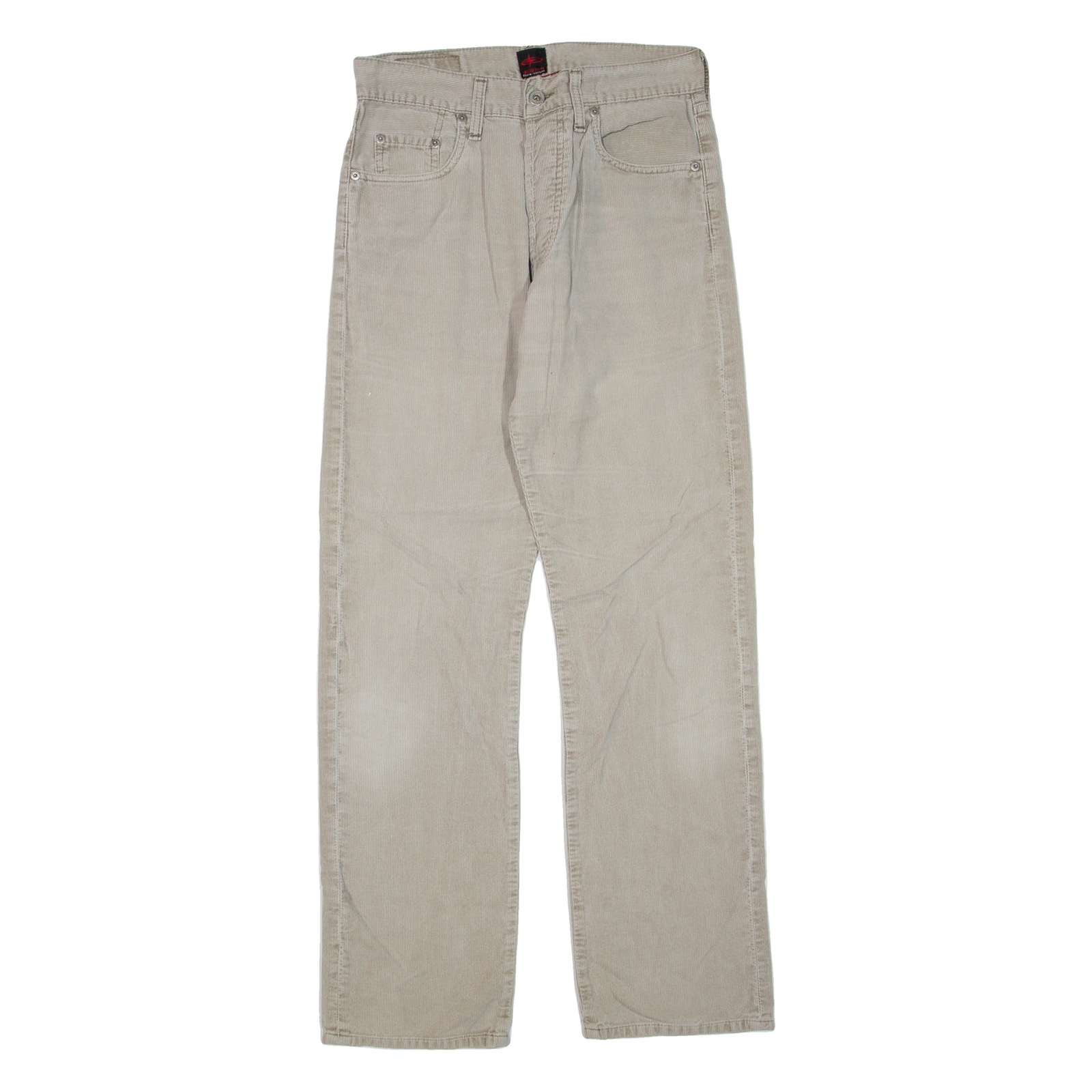 BIGSTAR Mens Corduroy Trousers Grey Regular Straight W31 L32 Refurbished - N/A refurbished available on Cerqular