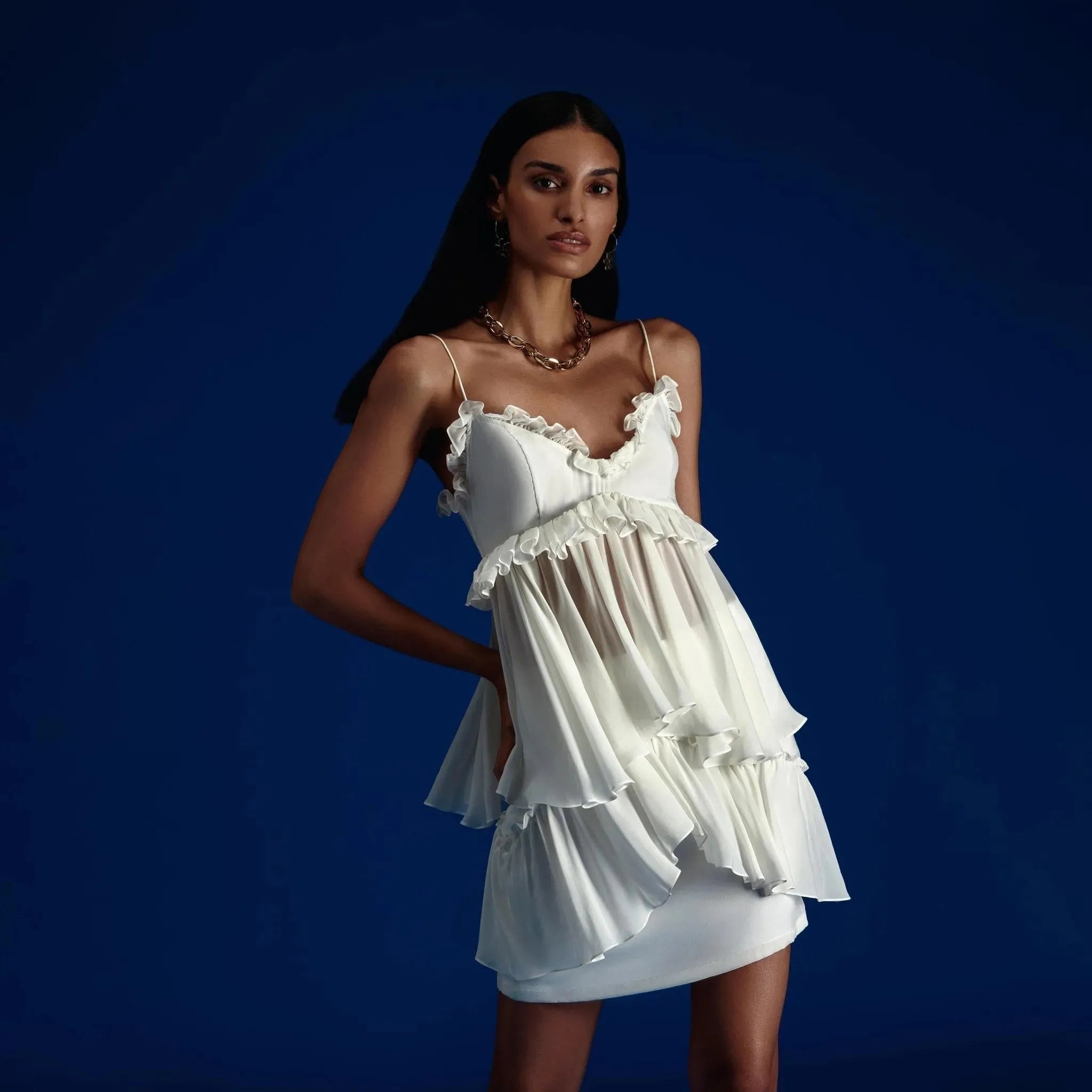 Asymmetrical Mini Skirt | Size: 38 | Color: White Refurbished - Aloud (note: this is a lesser-known brand, but it has refurbished available on Cerqular