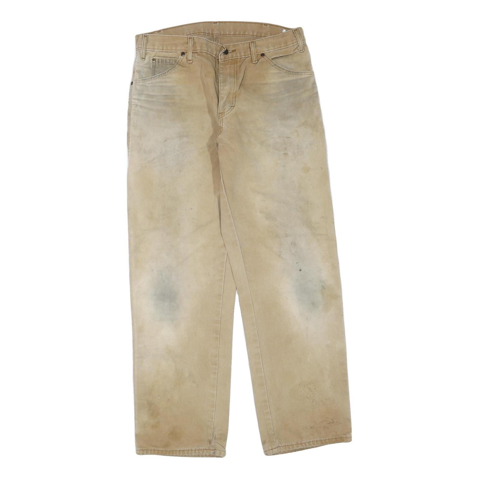 Buy DICKIES Mens Cotton Blend Beige Regular Fit Straight Leg Trousers W34 L30 Refurbished - $33.79 DICKIES Mens Cotton Blend Beige Regular Fit Straight Leg Trousers W34 L30 Refurbished - N/A refurbished available on Cerqular