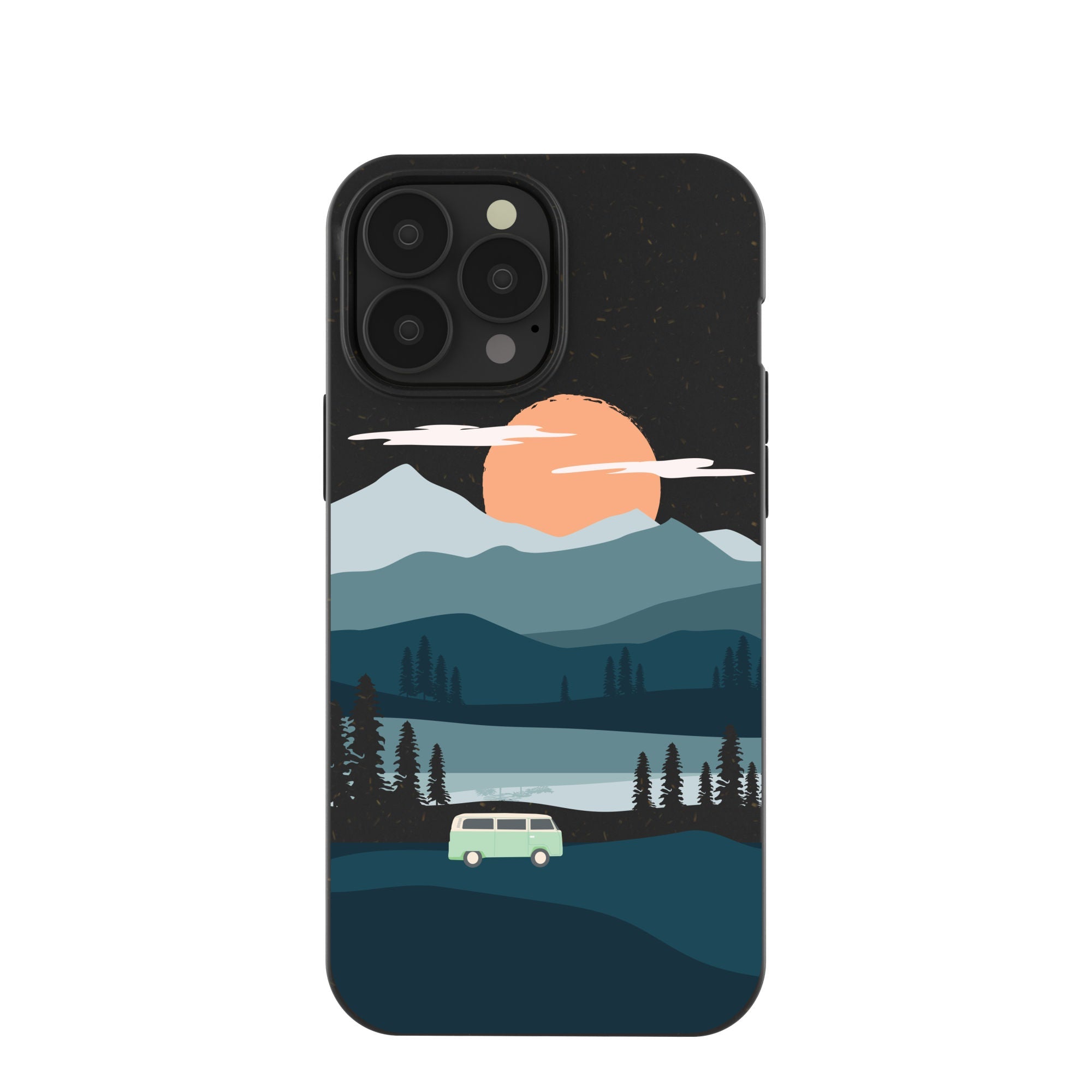 Black Digital Nomad iPhone 13 Pro Max Case Refurbished - Pela Case refurbished available on Cerqular