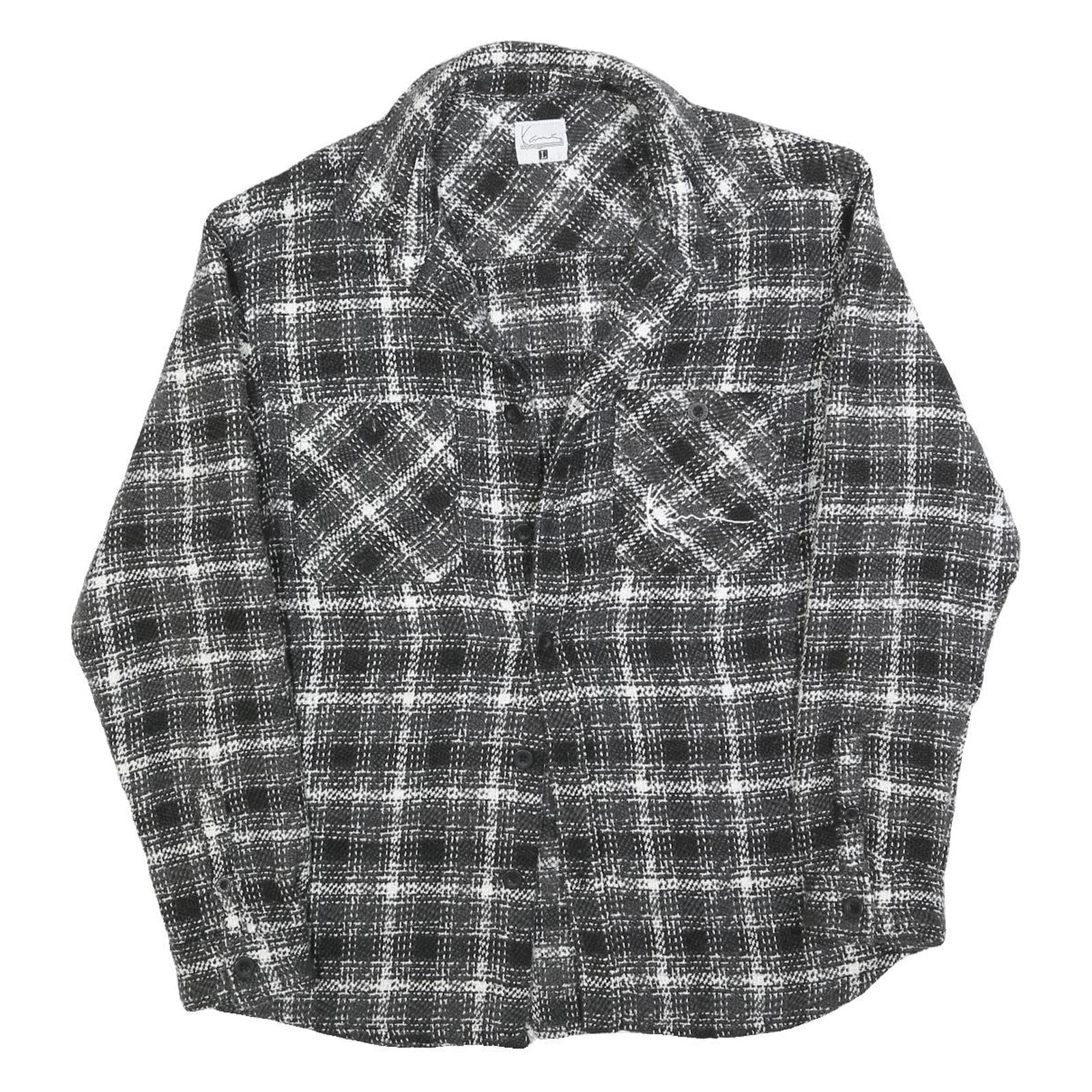 Buy KARL KANI Mens Black & White Plaid Cotton Blend Button Jacket L Woven Casual Refurbished - $81.89 KARL KANI Mens Black & White Plaid Cotton Blend Button Jacket L Woven Casual Refurbished - N/A refurbished available on Cerqular