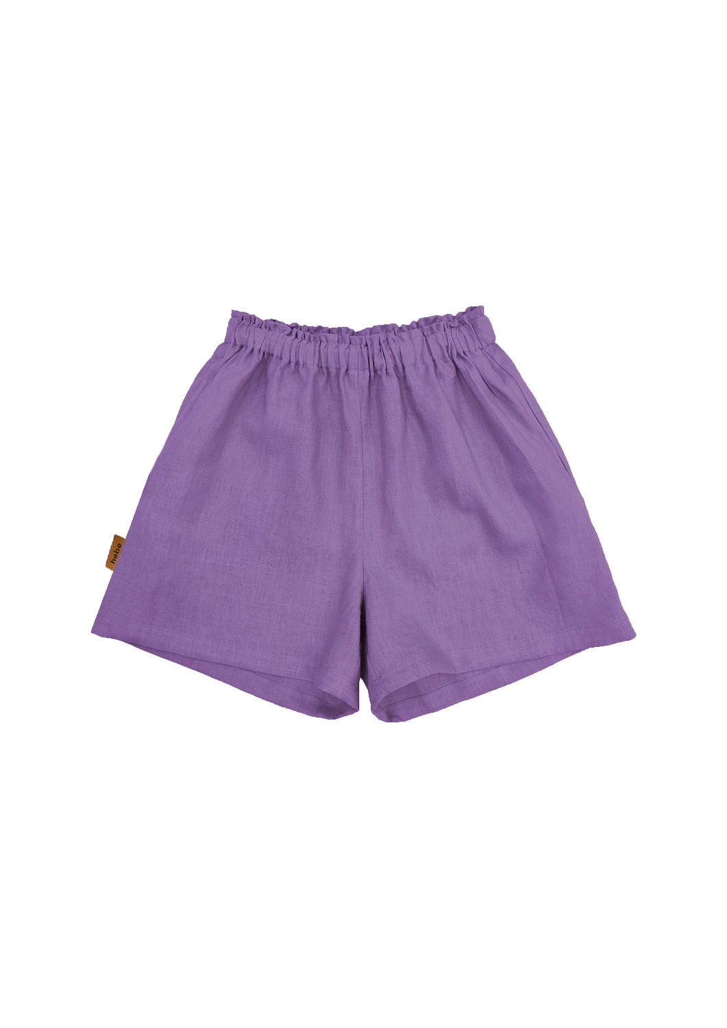 Girl's linen shorts - Purple | Size: 6-8 years Refurbished - N/A (Note: This brand may not be well-known globally refurbished available on Cerqular