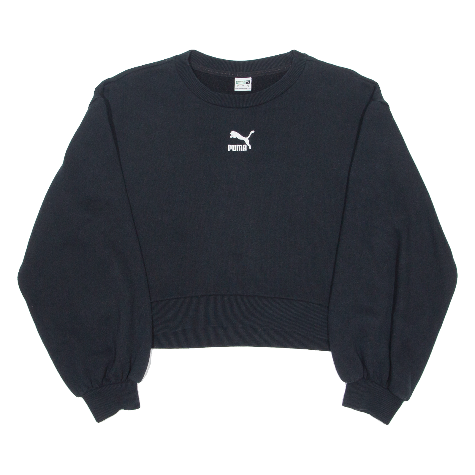 Buy PUMA Cropped Womens Sweatshirt Black Crew Neck M Refurbished - $17.15 PUMA Cropped Womens Sweatshirt Black Crew Neck M Refurbished - N/A refurbished available on Cerqular