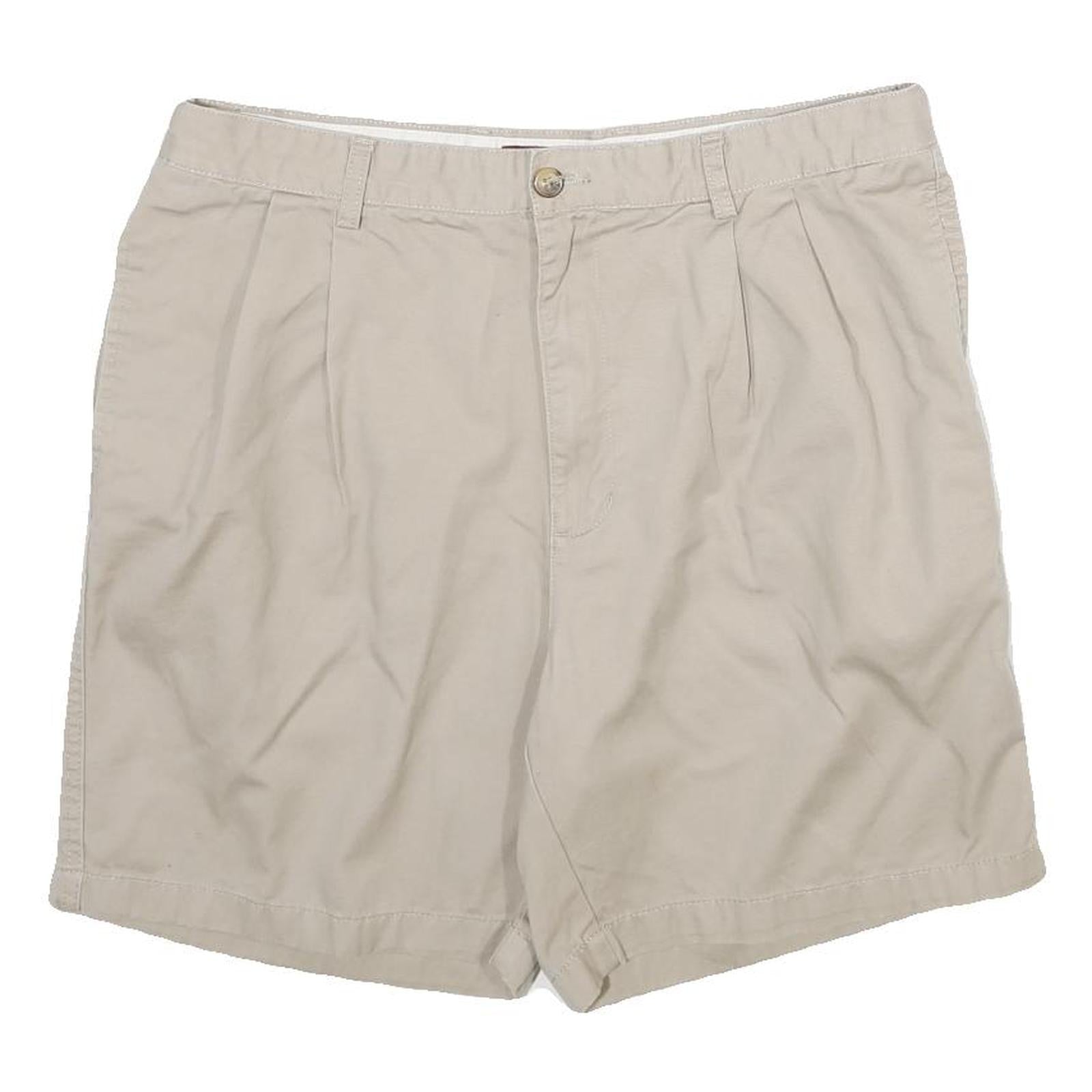 CHAPS Mens Shorts Beige Casual Plain L W36 Summer Cotton Comfort Refurbished - N/A refurbished available on Cerqular