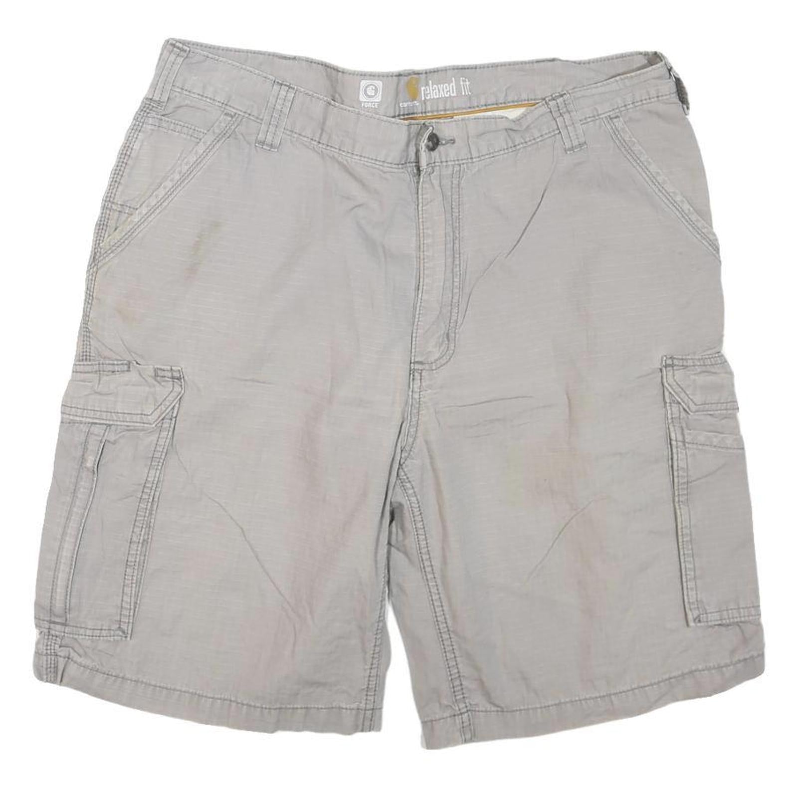 CARHARTT Mens Shorts Beige Cargo Relaxed Fit XL W40 Cotton Blend Comfortable Refurbished - N/A refurbished available on Cerqular
