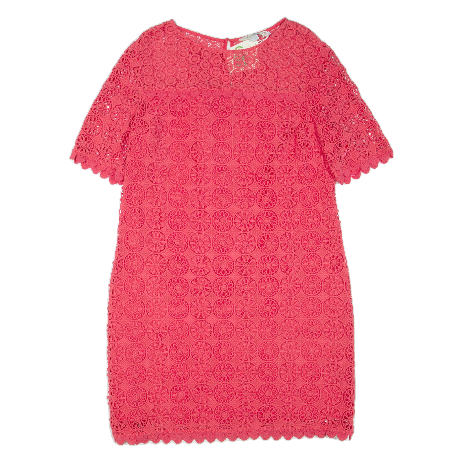 BODEN Womens Day Dress Pink Floral Short Sleeve Knee Length UK 16 Refurbished - N/A refurbished available on Cerqular