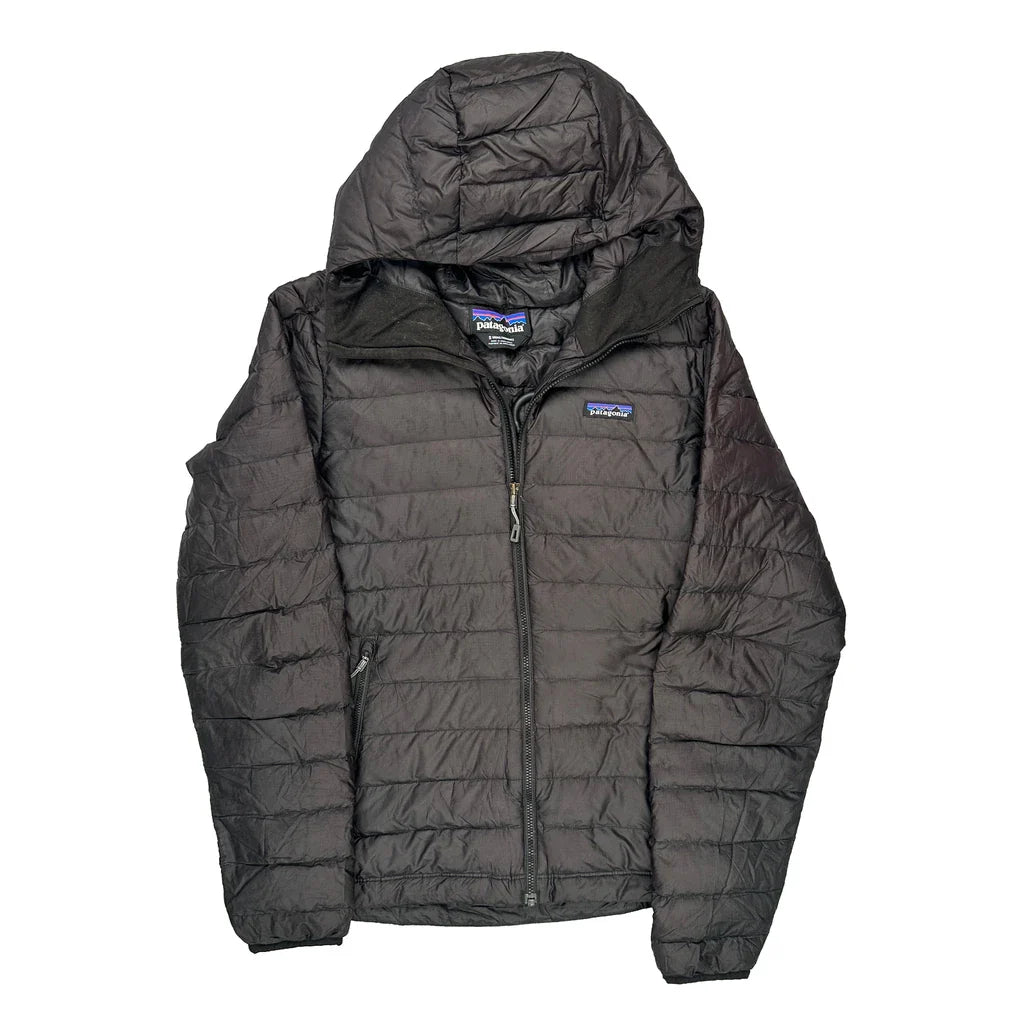 Patagonia Puffer - Small Black Polyester Refurbished - Thrifted (note: this is a term often used to describe second- refurbished available on Cerqular