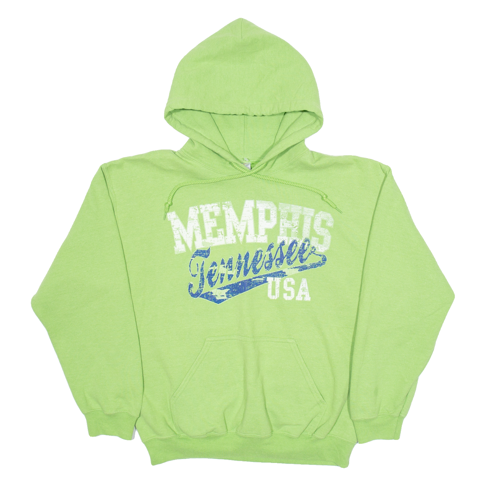 GILDAN Memphis Tennesee Mens Green Hoodie USA M Refurbished - N/A refurbished available on Cerqular