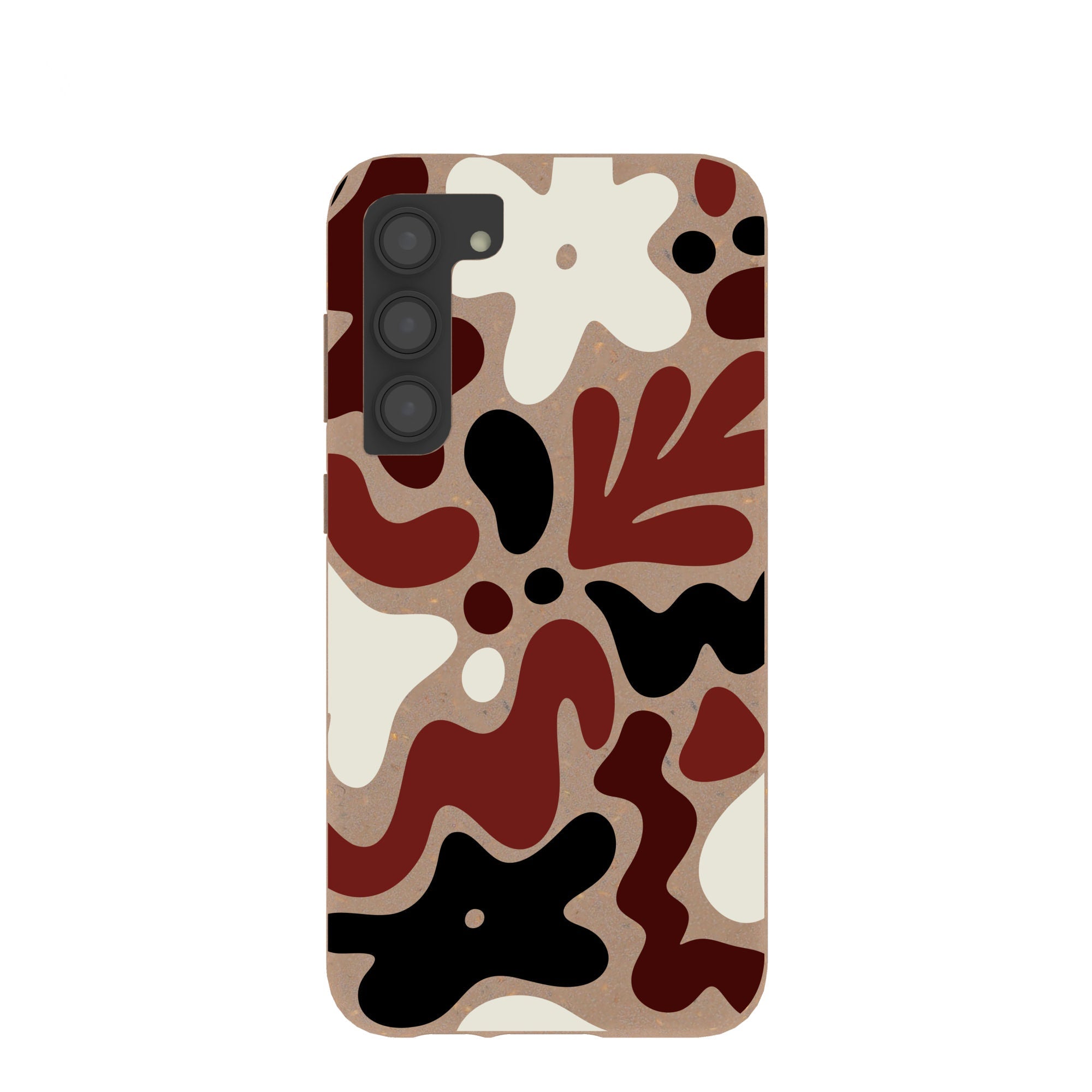 Chocolate Brown Earthy Curves Samsung Galaxy S23+(Plus) Case Refurbished - Pela Case refurbished available on Cerqular