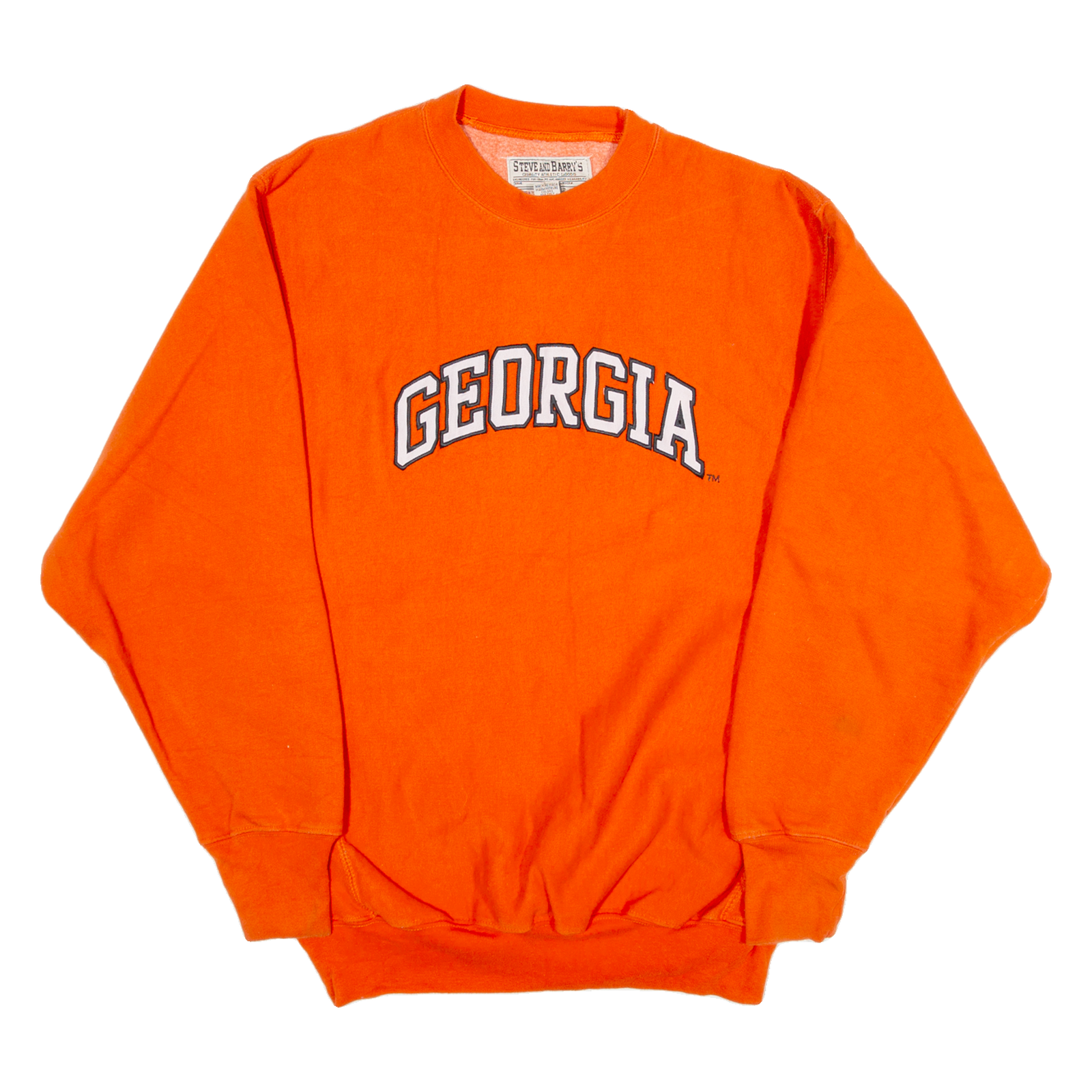STEVE AND BARRY'S Georgia Womens Sweatshirt Orange USA S Refurbished - N/A refurbished available on Cerqular