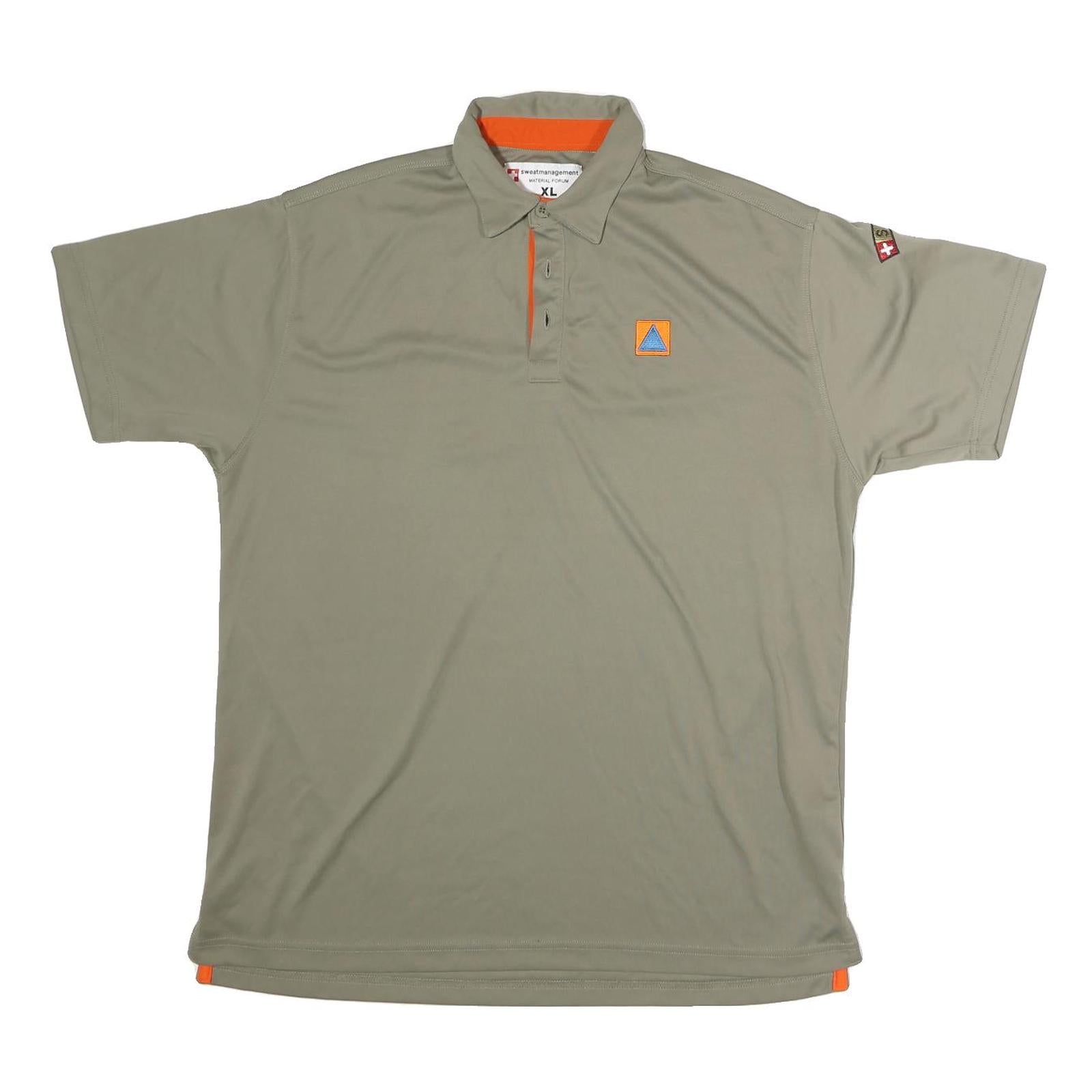 SWEAT MANAGEMENT Mens Beige Polo T-Shirt XL Short Sleeve Collared Casual Wear Refurbished - N/A refurbished available on Cerqular