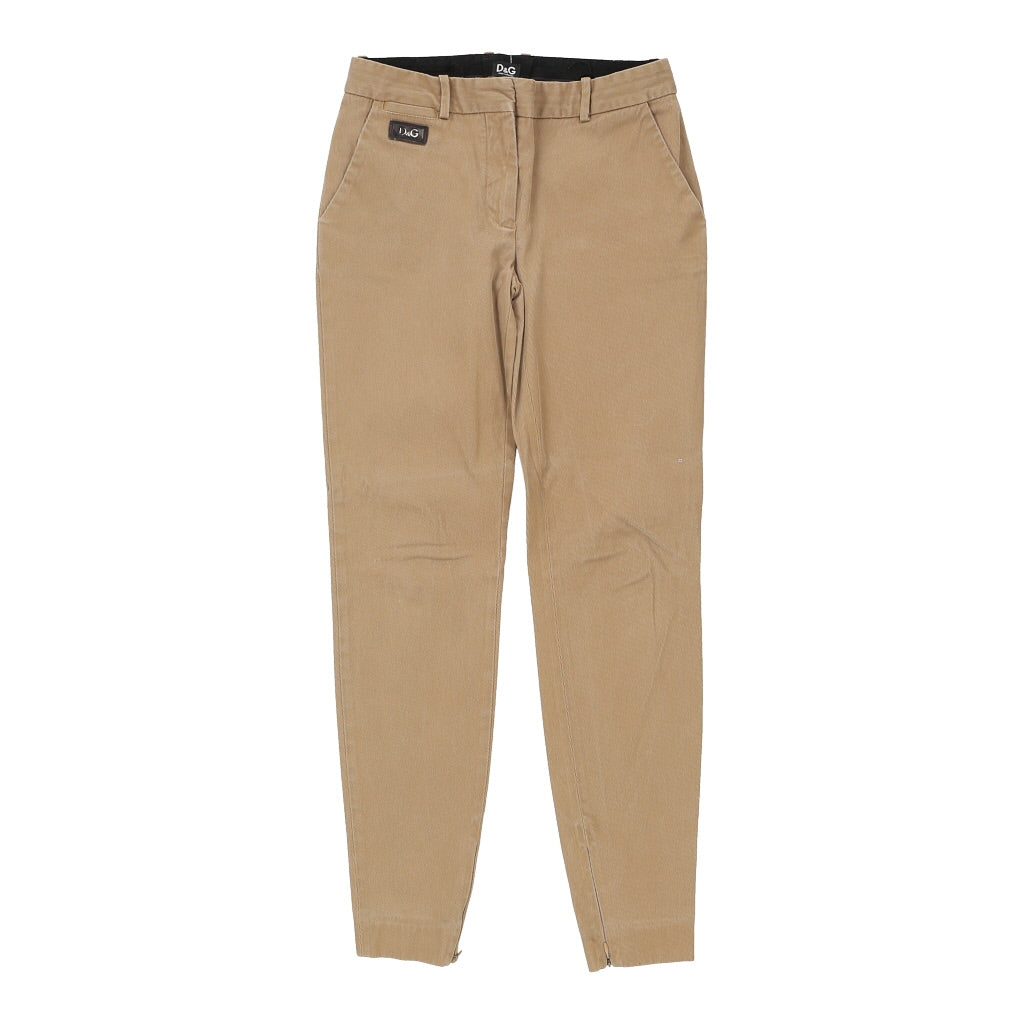 Buy Dolce & Gabbana Trousers - 30W UK 10 Beige Cotton | Size: UK 10 Refurbished - $72.04 Dolce & Gabbana Trousers - 30W UK 10 Beige Cotton | Size: UK 10 Refurbished - N/A (Preloved Designer is not a specific brand, it refurbished available on Cerqular