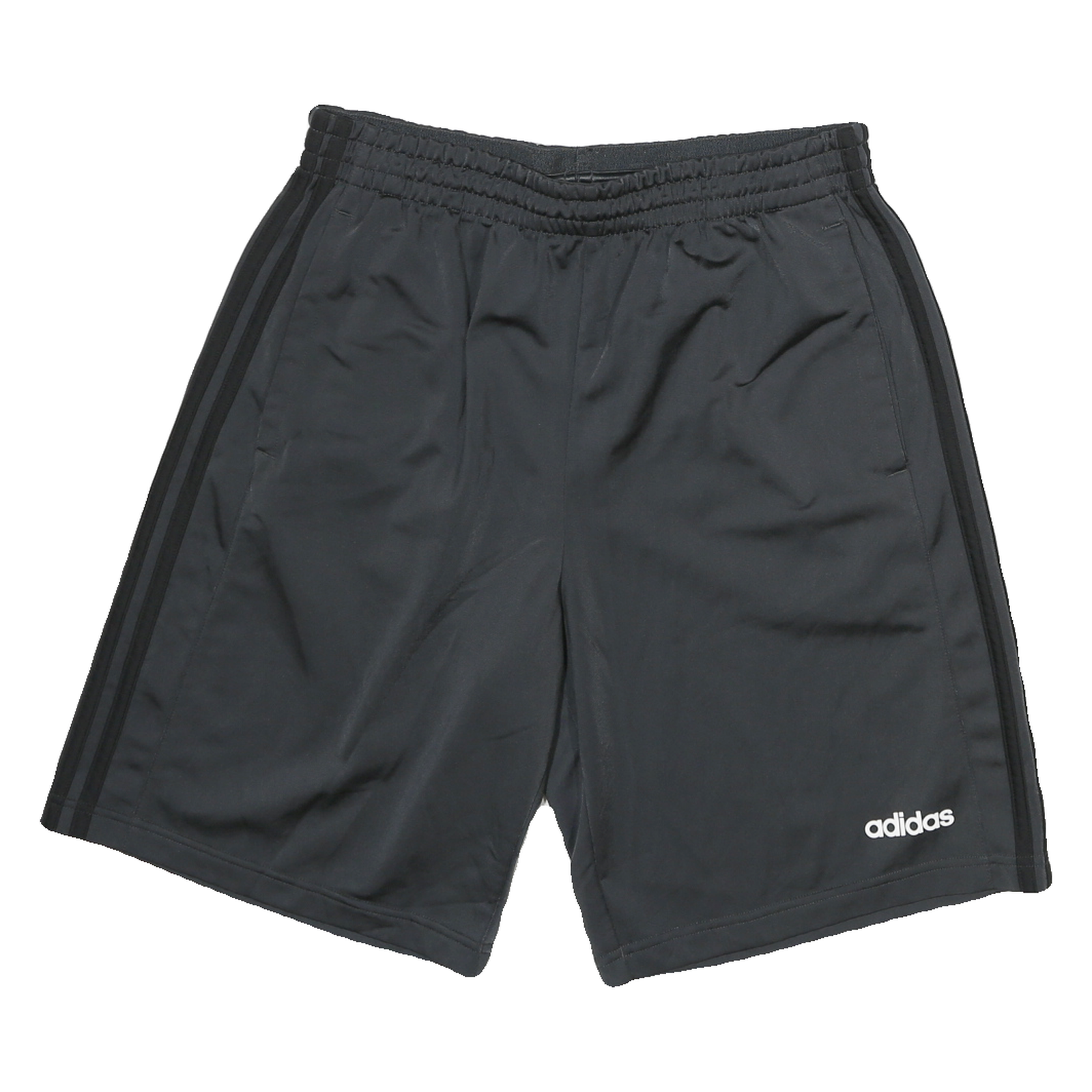 ADIDAS Mens Black Casual Shorts L W28 Polyester Blend Elastic Waistband Refurbished - N/A refurbished available on Cerqular