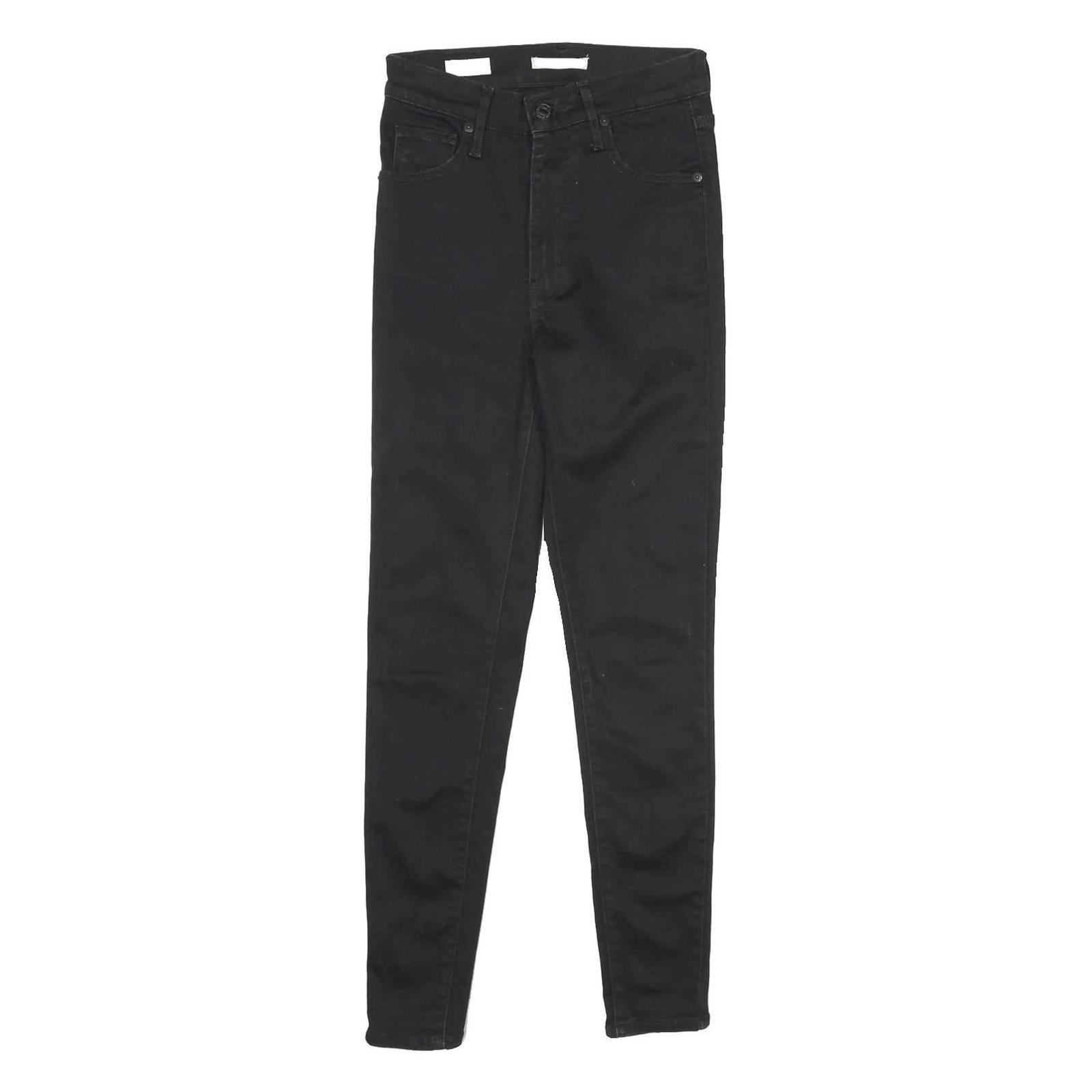 LEVI'S Mile High Super Skinny Womens Jeans Black Slim Skinny Denim Woven W25 L29 Refurbished - N/A refurbished available on Cerqular