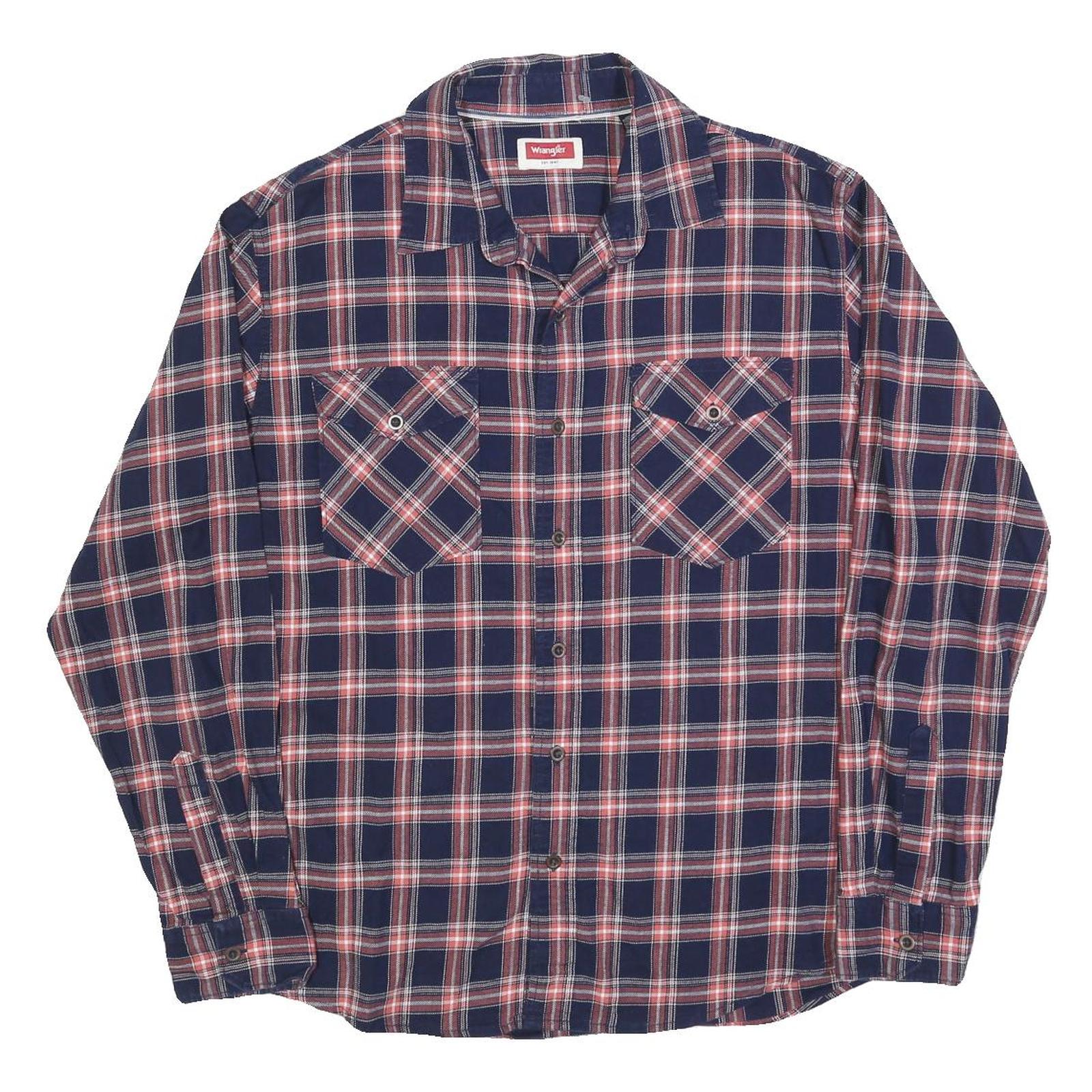 Buy WRANGLER Mens Blue & Red Plaid Shirt L Long Sleeve Cotton Blend Casual Refurbished - $33.79 WRANGLER Mens Blue & Red Plaid Shirt L Long Sleeve Cotton Blend Casual Refurbished - N/A refurbished available on Cerqular