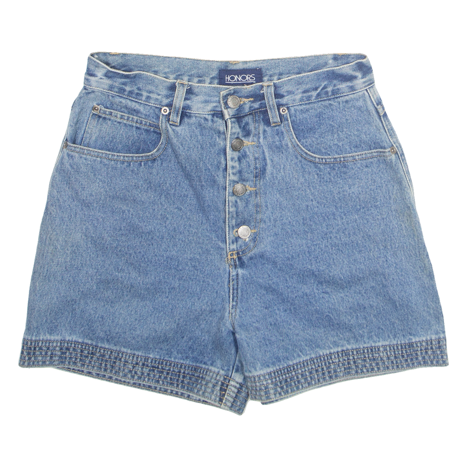 HONORS Womens Denim Shorts Blue UK 10 W28 Refurbished - N/A refurbished available on Cerqular