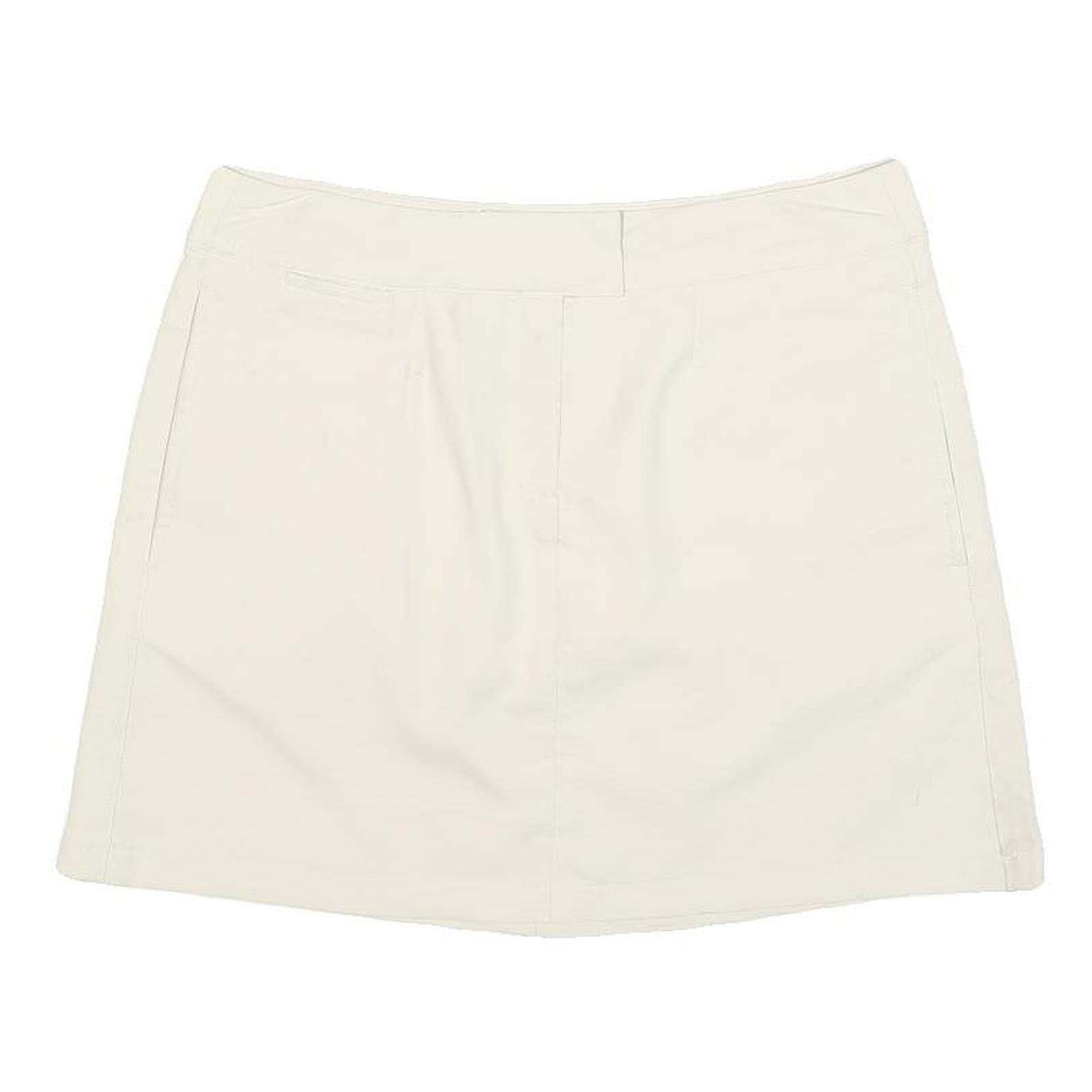 PUMA Womens Cream Polyester Blend Mini Skort M Casual Sportswear Refurbished - N/A refurbished available on Cerqular
