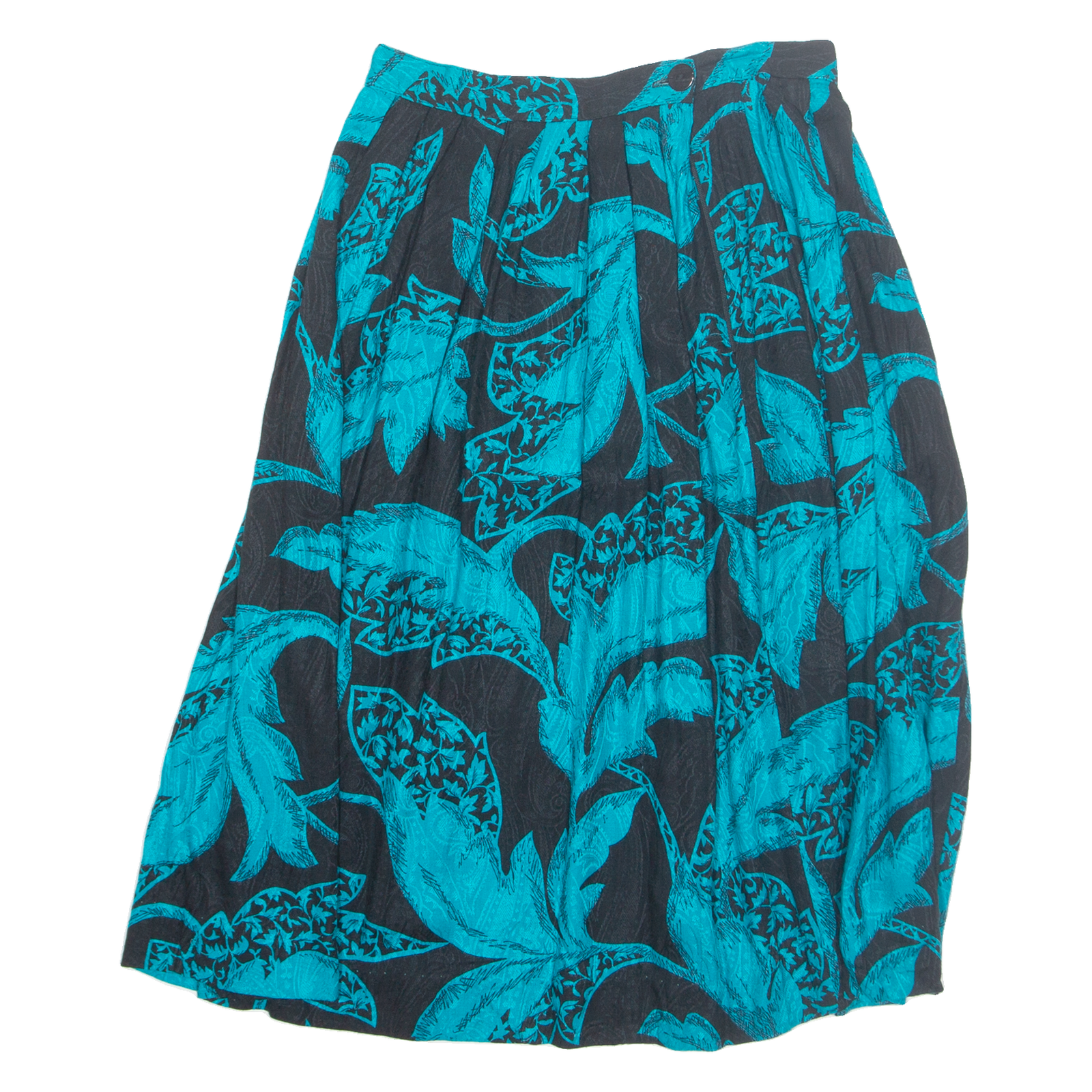 MELROSE Womens A-Line Skirt Blue Midi Floral S Refurbished - N/A refurbished available on Cerqular