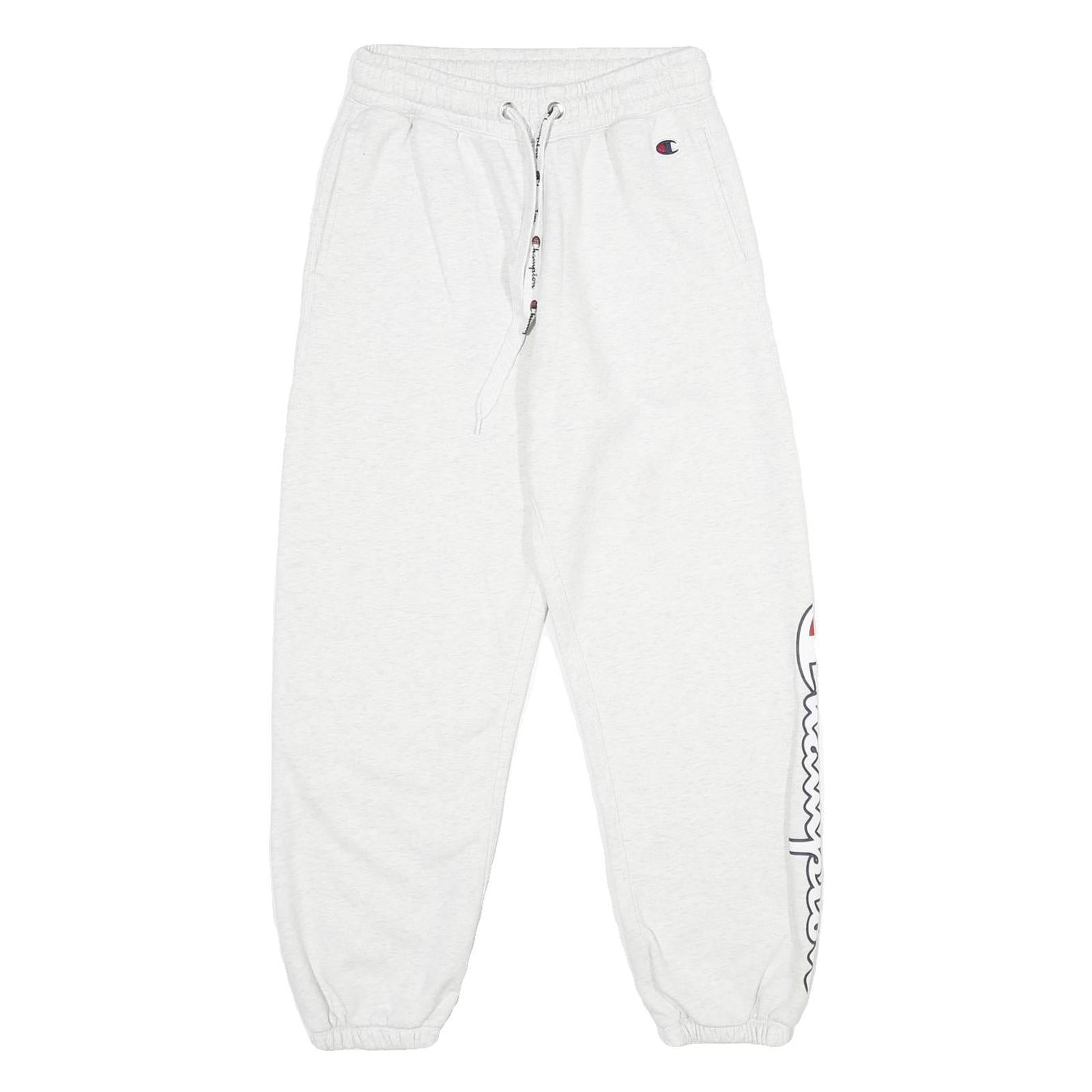 CHAMPION Mens Joggers White XS W26 L26 Cotton Blend Slim Fit Elastic Cuffs Refurbished - N/A refurbished available on Cerqular