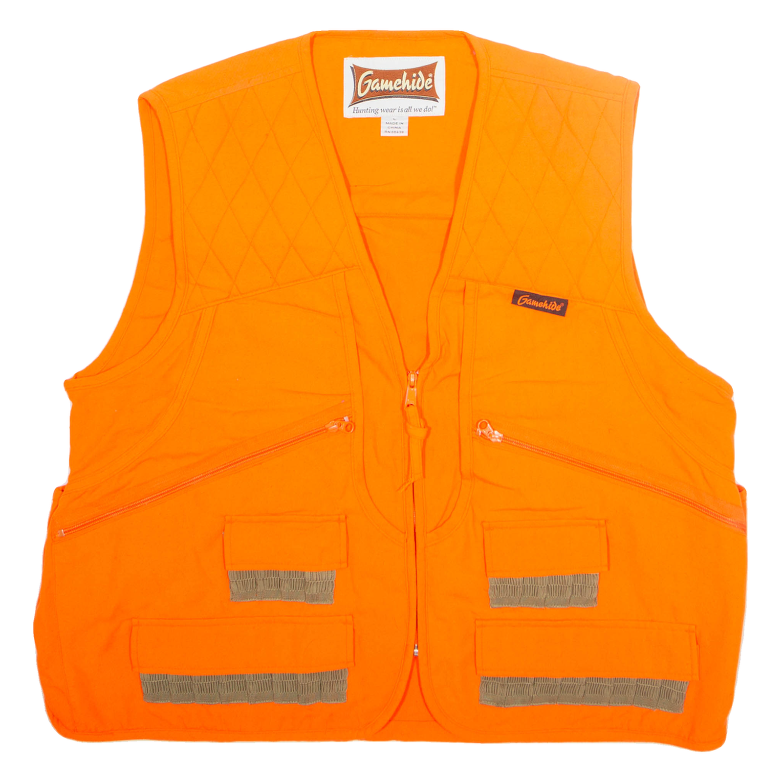GAMEHIDE Mens Gilet Orange L Refurbished - N/A refurbished available on Cerqular