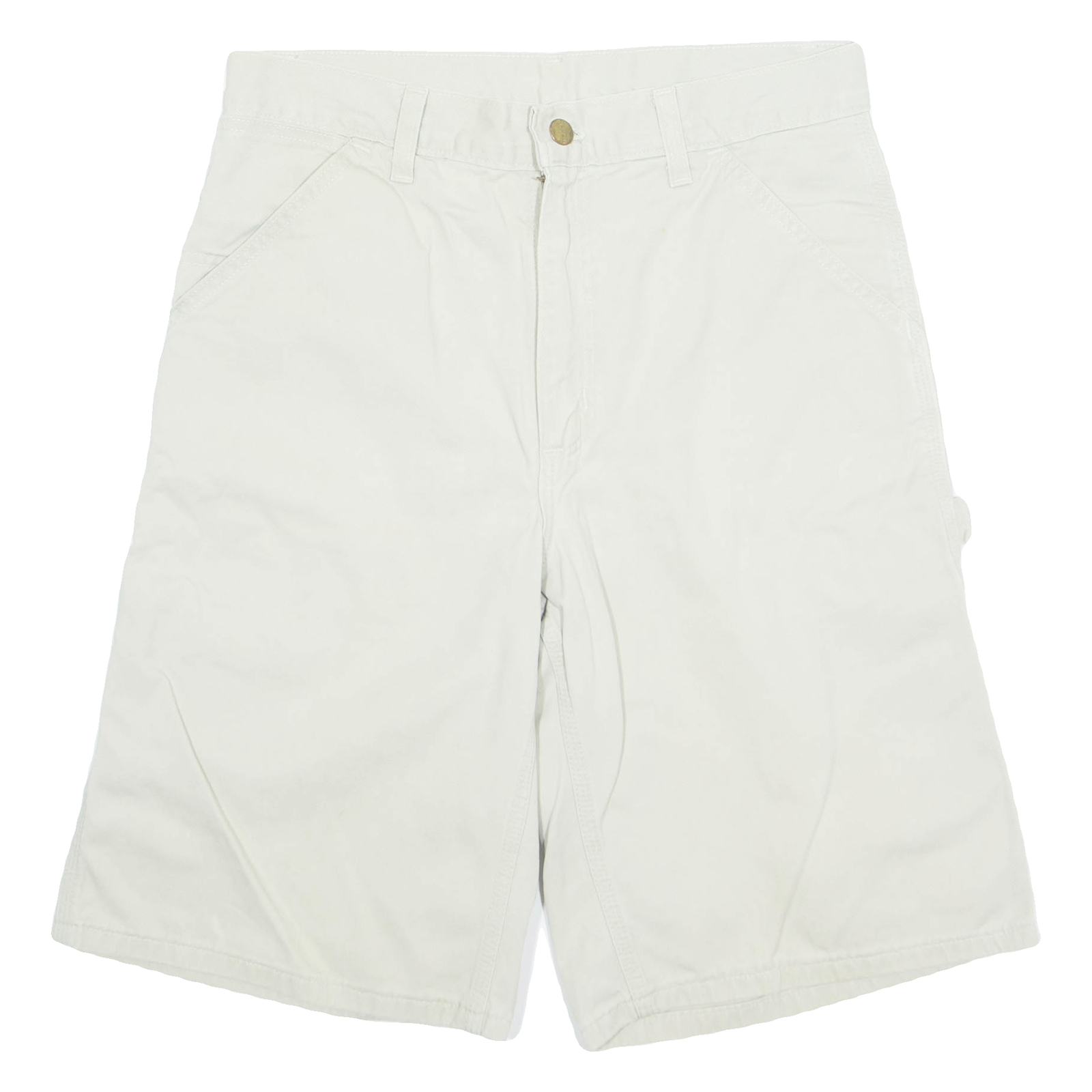 CARHARTT Carpenter Mens Cargo Shorts Beige M W30 Refurbished - N/A refurbished available on Cerqular