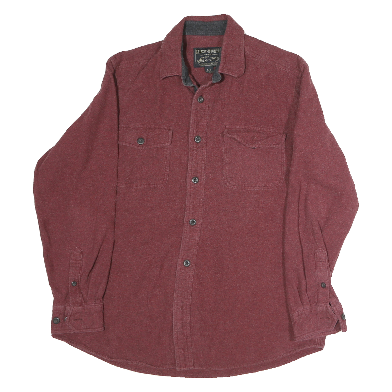 Buy GRIZZLY MOUNTAIN Mens Maroon Cotton Shirt M Casual Long Sleeve Buttoned Pockets Refurbished - $28.59 GRIZZLY MOUNTAIN Mens Maroon Cotton Shirt M Casual Long Sleeve Buttoned Pockets Refurbished - N/A refurbished available on Cerqular