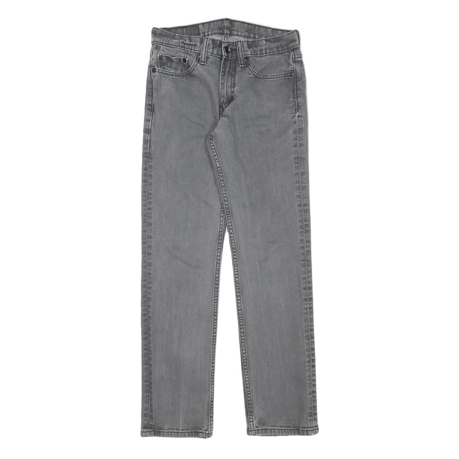 LEVI'S 514 Mens Jeans Grey Slim Straight Denim Medium W27 L26 Zip Closure Refurbished - N/A refurbished available on Cerqular