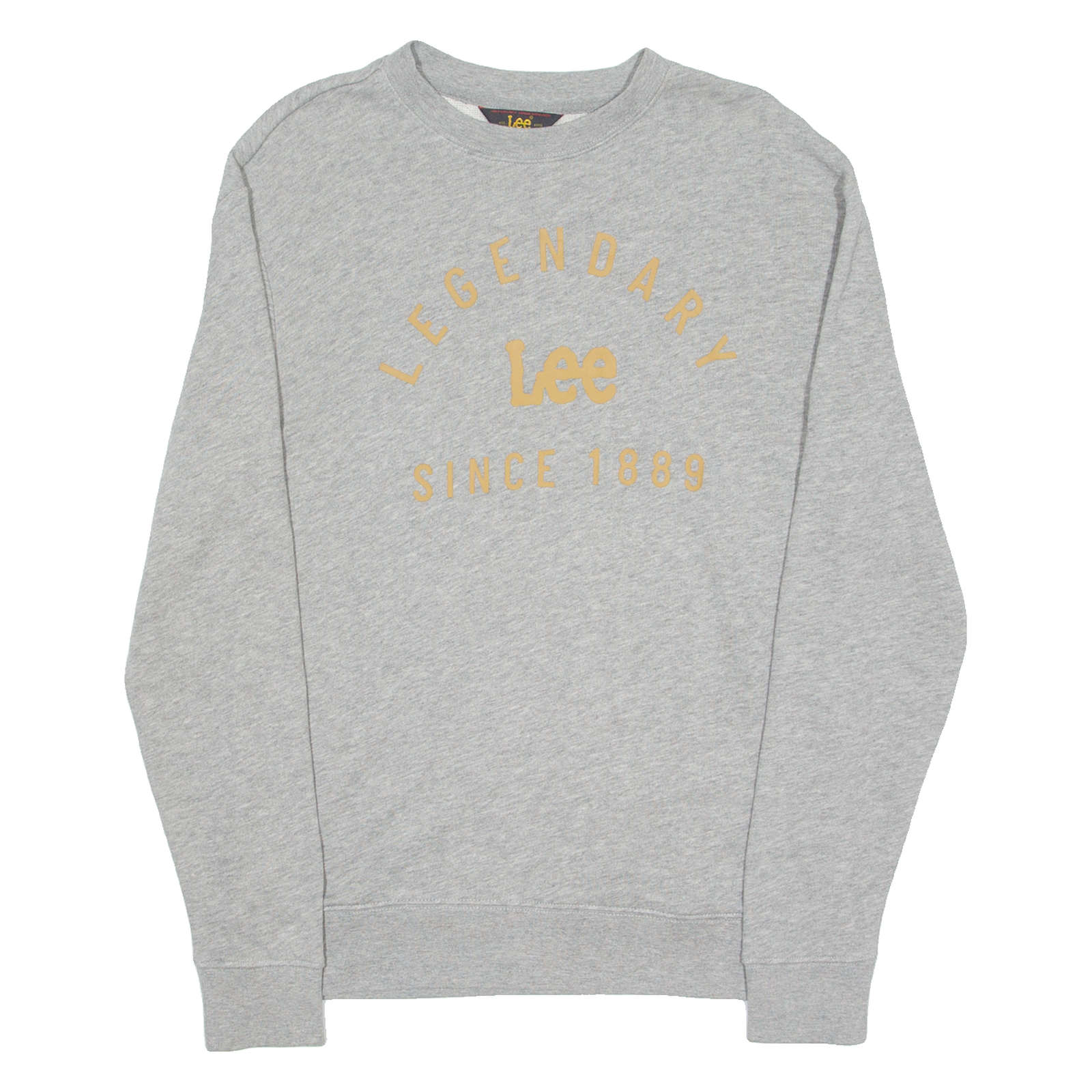 LEE Mens Sweatshirt Grey Crew Neck S Refurbished - N/A refurbished available on Cerqular