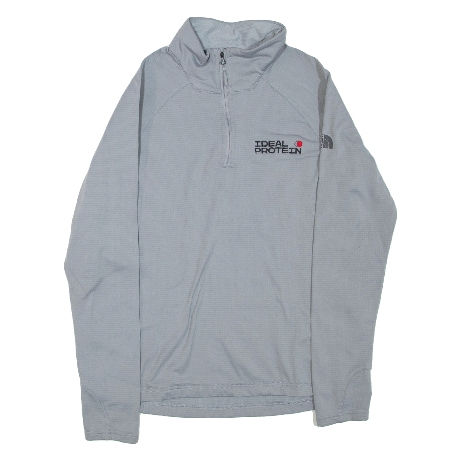 THE NORTH FACE Womens Sweatshirt Grey 1/4 Zip L Refurbished - N/A refurbished available on Cerqular