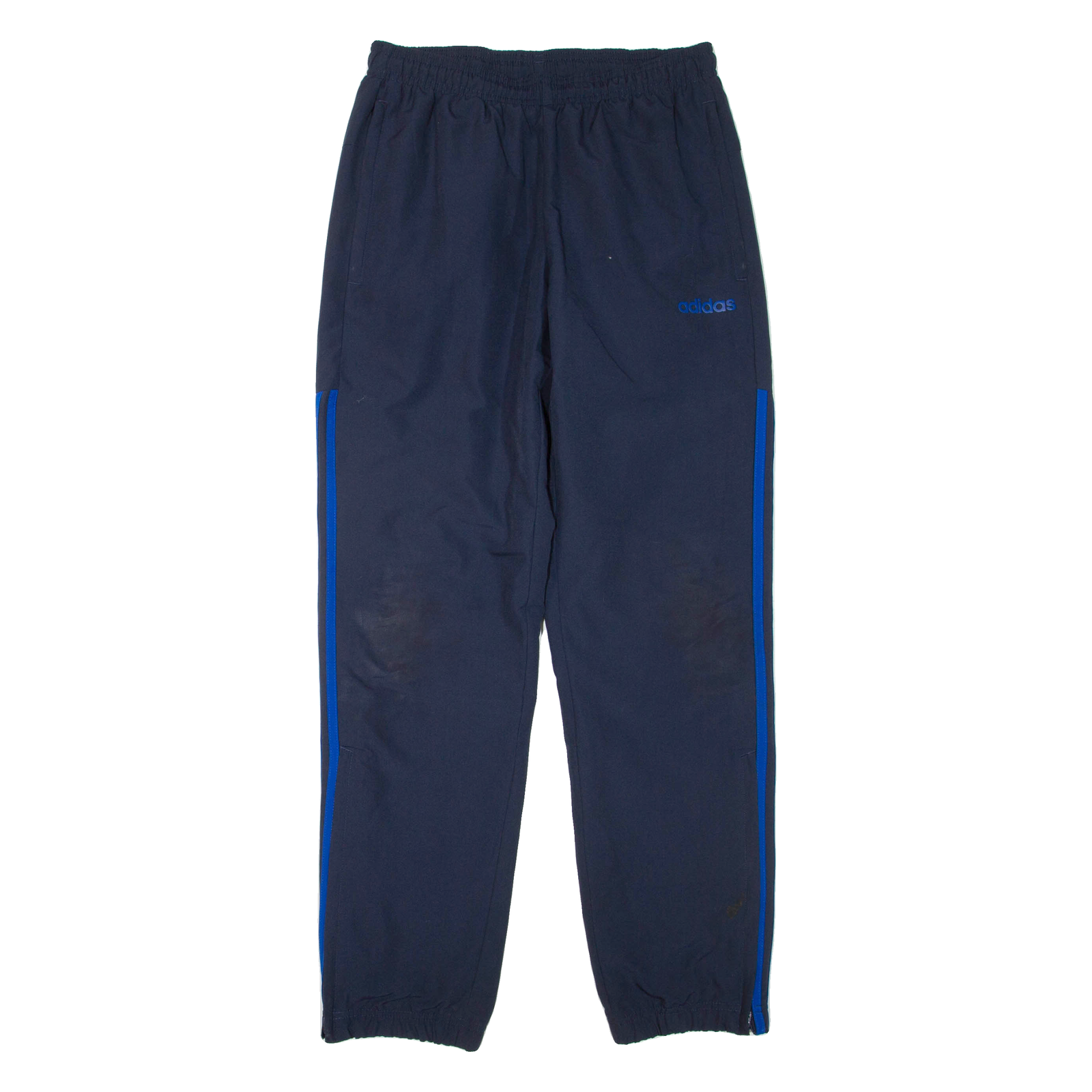ADIDAS Mens Track Pants Blue Tapered S W28 L30 Refurbished - N/A refurbished available on Cerqular