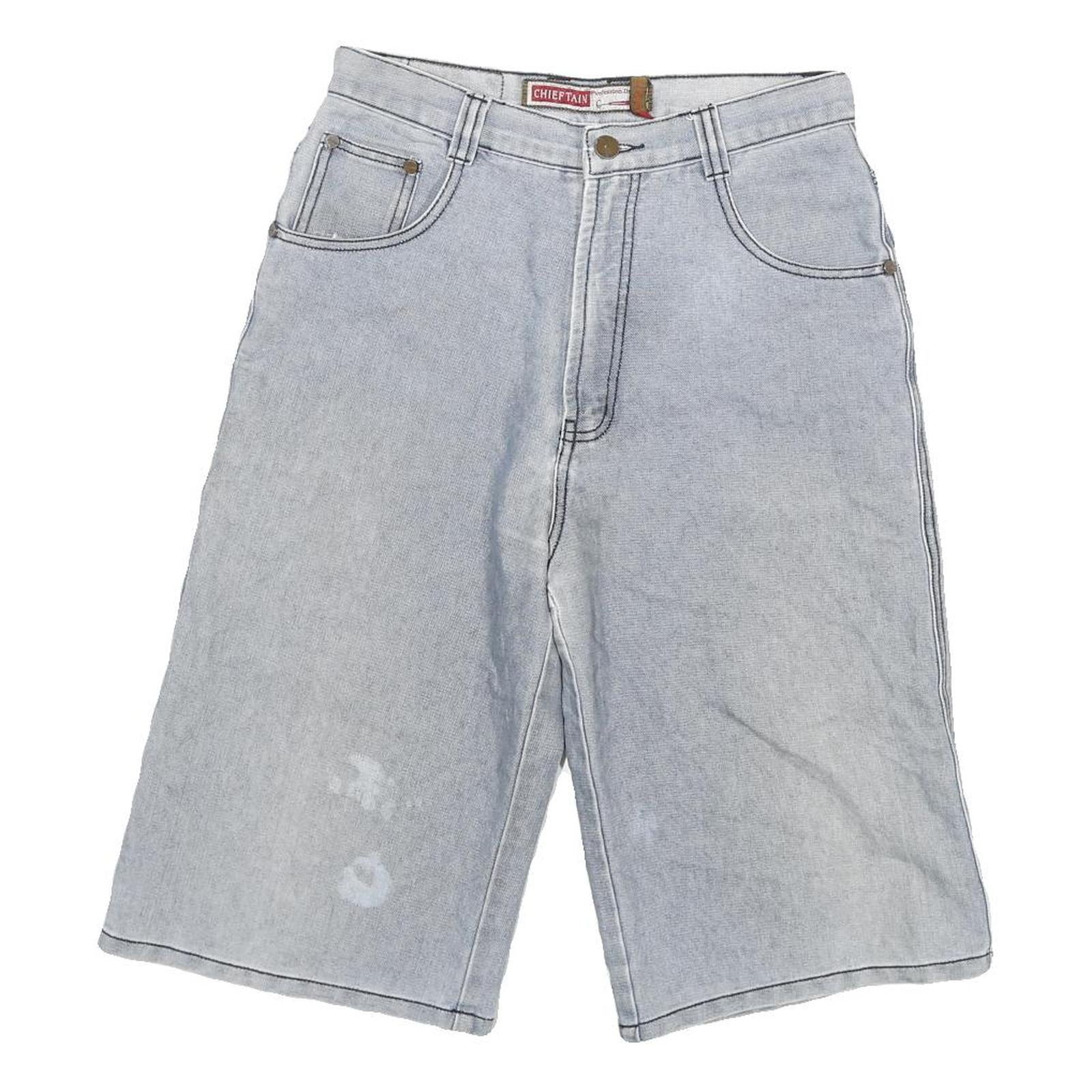 CHIEFTAIN Womens Shorts Light Blue Denim M W28 Casual Cotton Blend Refurbished - N/A refurbished available on Cerqular