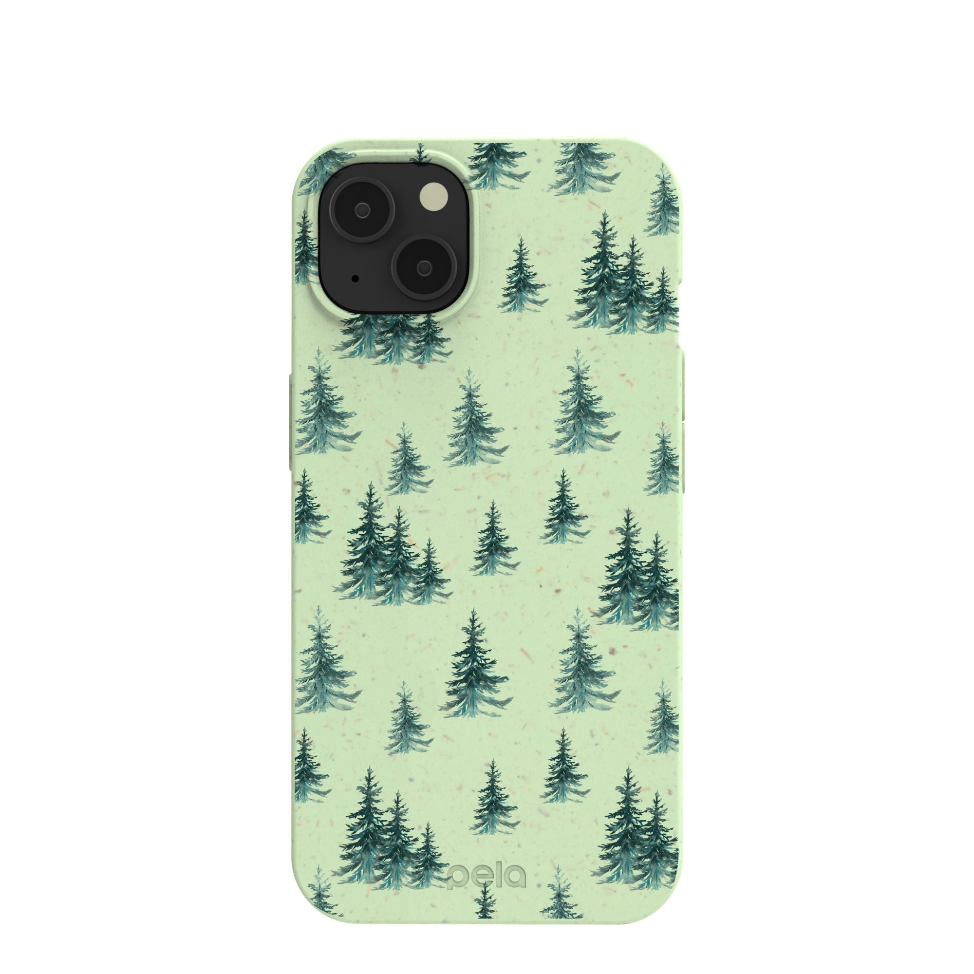 Sage Green Pine Season iPhone 13 Case Refurbished - Pela Case refurbished available on Cerqular