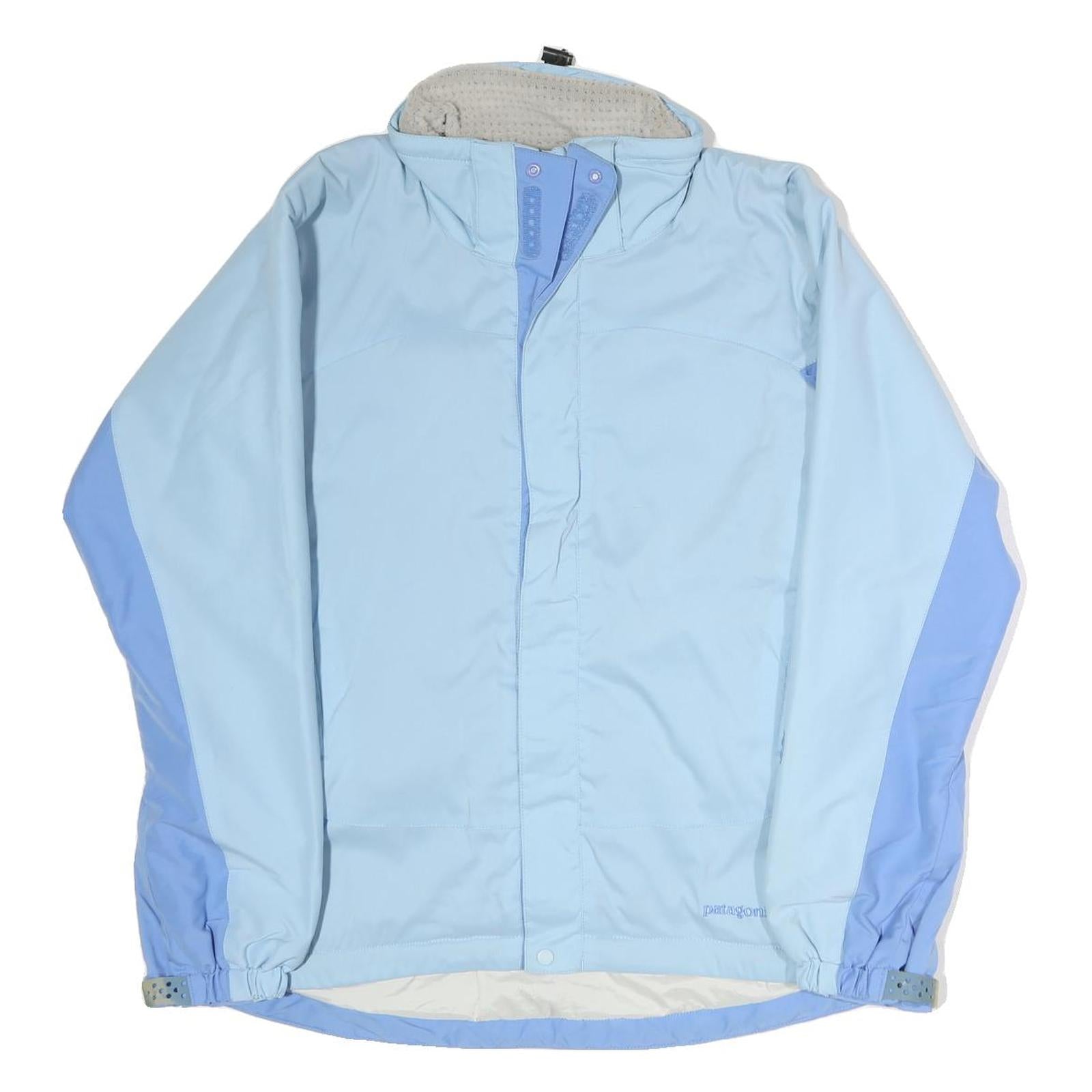 PATAGONIA Womens Blue & Light Blue Outdoor Jacket S Polyester Zip Shell Refurbished - N/A refurbished available on Cerqular