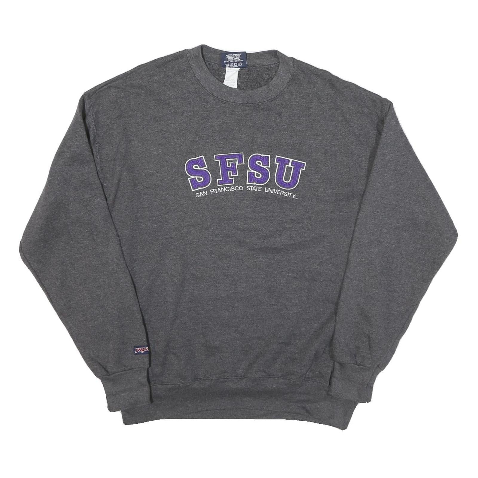 JANSPORT Mens Grey SFSU Crew Neck L Sweatshirt San Francisco State University Refurbished - N/A refurbished available on Cerqular