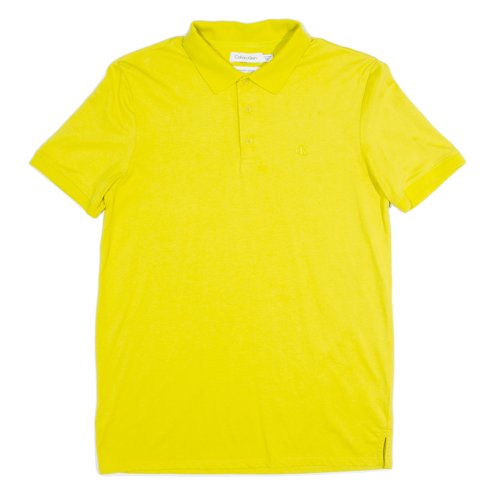 CALVIN KLEIN Mens Polo Shirt Yellow XS Refurbished - N/A refurbished available on Cerqular