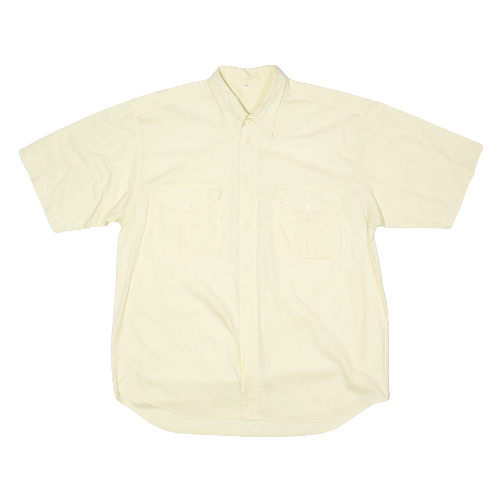 E.B. COMPANY Mens Plain Shirt Yellow 90s L Refurbished - N/A refurbished available on Cerqular