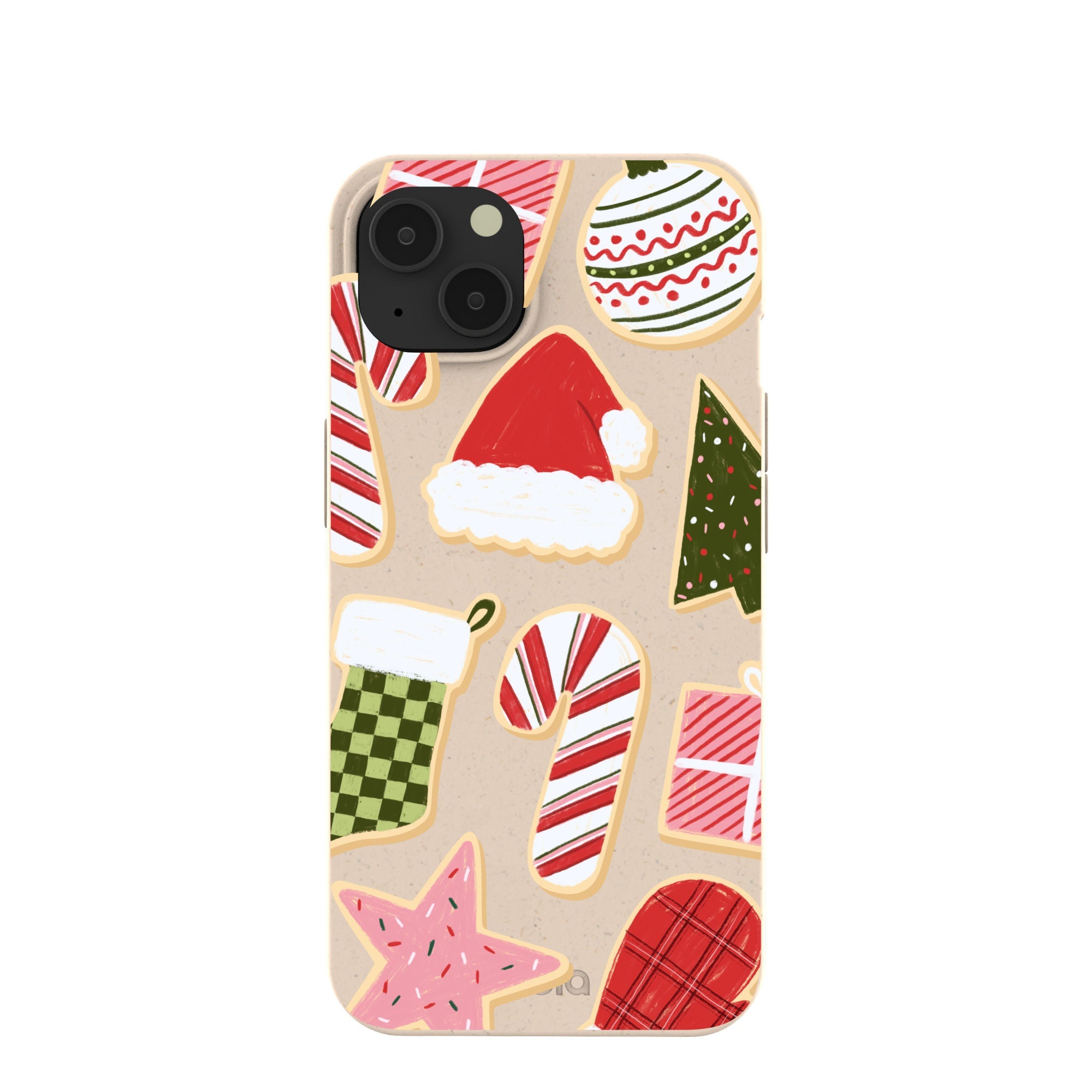 Seashell Festive Cookies iPhone 13 Case Refurbished - Pela Case refurbished available on Cerqular