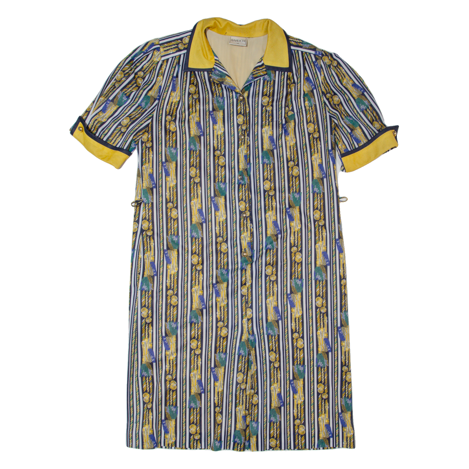 BARUCH Oversized Womens Shift Dress Black 90s Striped Midi S Refurbished - N/A refurbished available on Cerqular