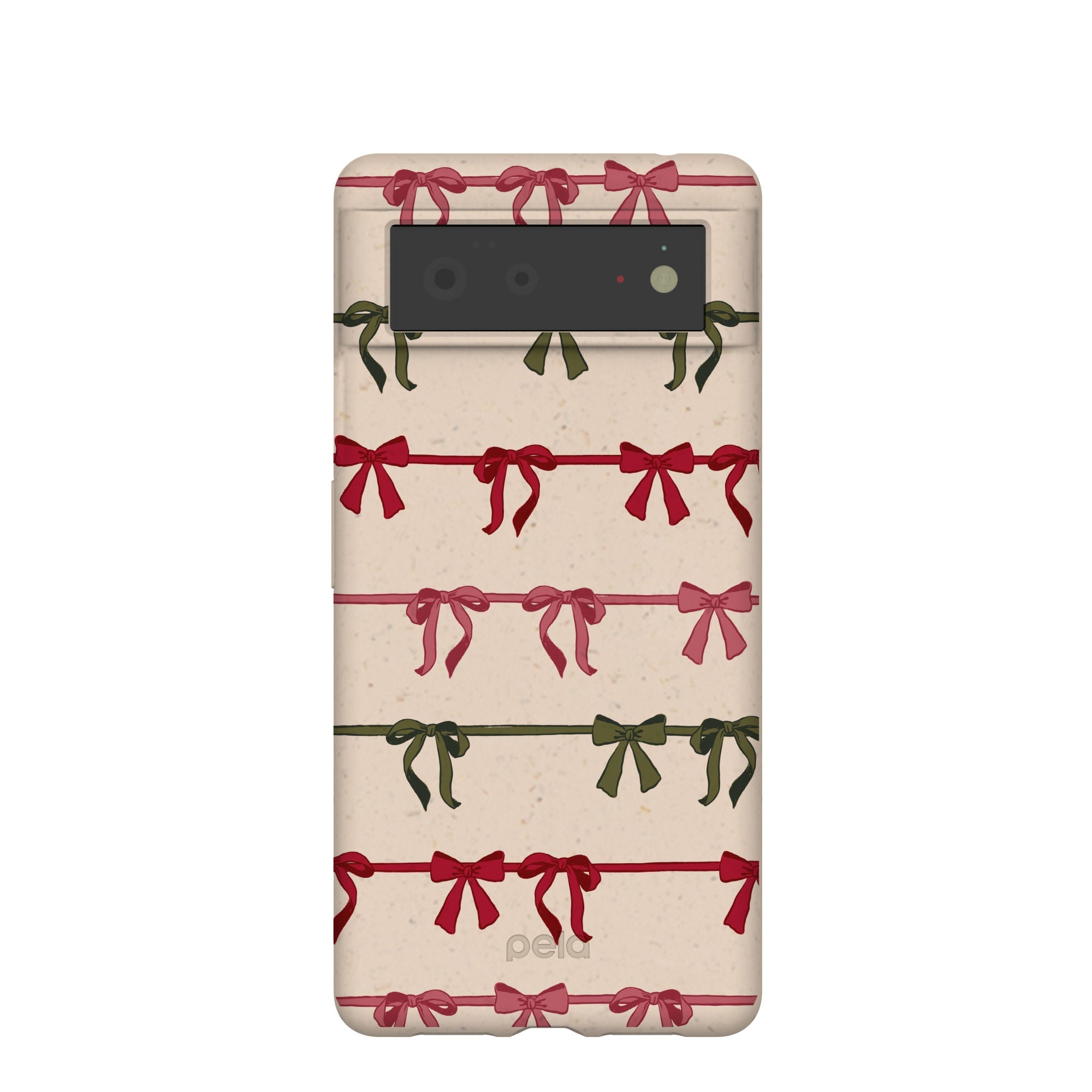 Buy Seashell Holiday Bows Google Pixel 6 Case Refurbished - $65.00 Seashell Holiday Bows Google Pixel 6 Case Refurbished - Pela Case refurbished available on Cerqular