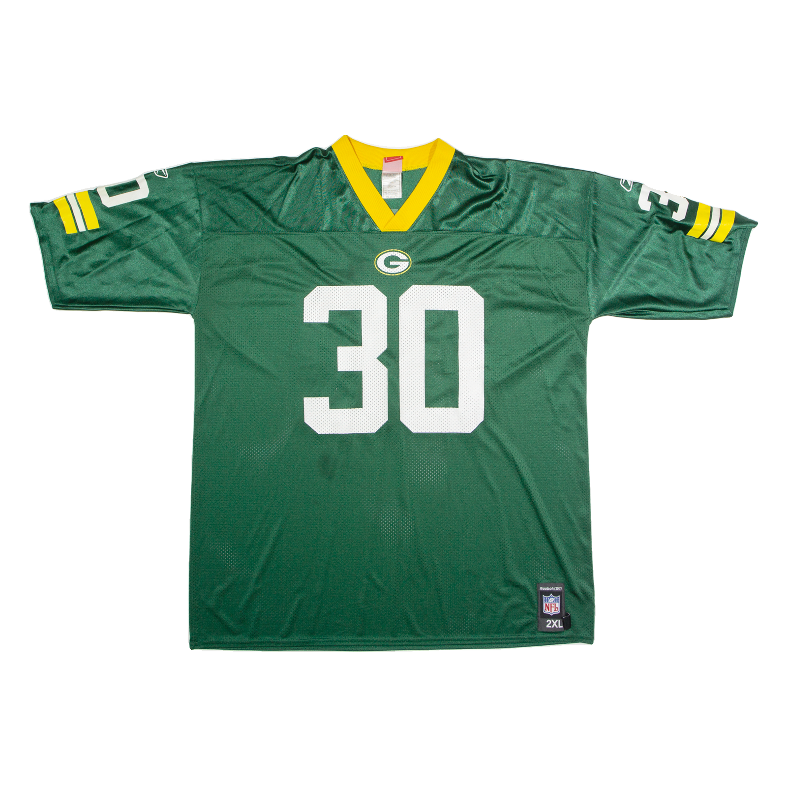 REEBOK Green Bay Packers Home #30 Green Mens Jersey Green USA V-Neck Nylon 2XL Refurbished - N/A refurbished available on Cerqular